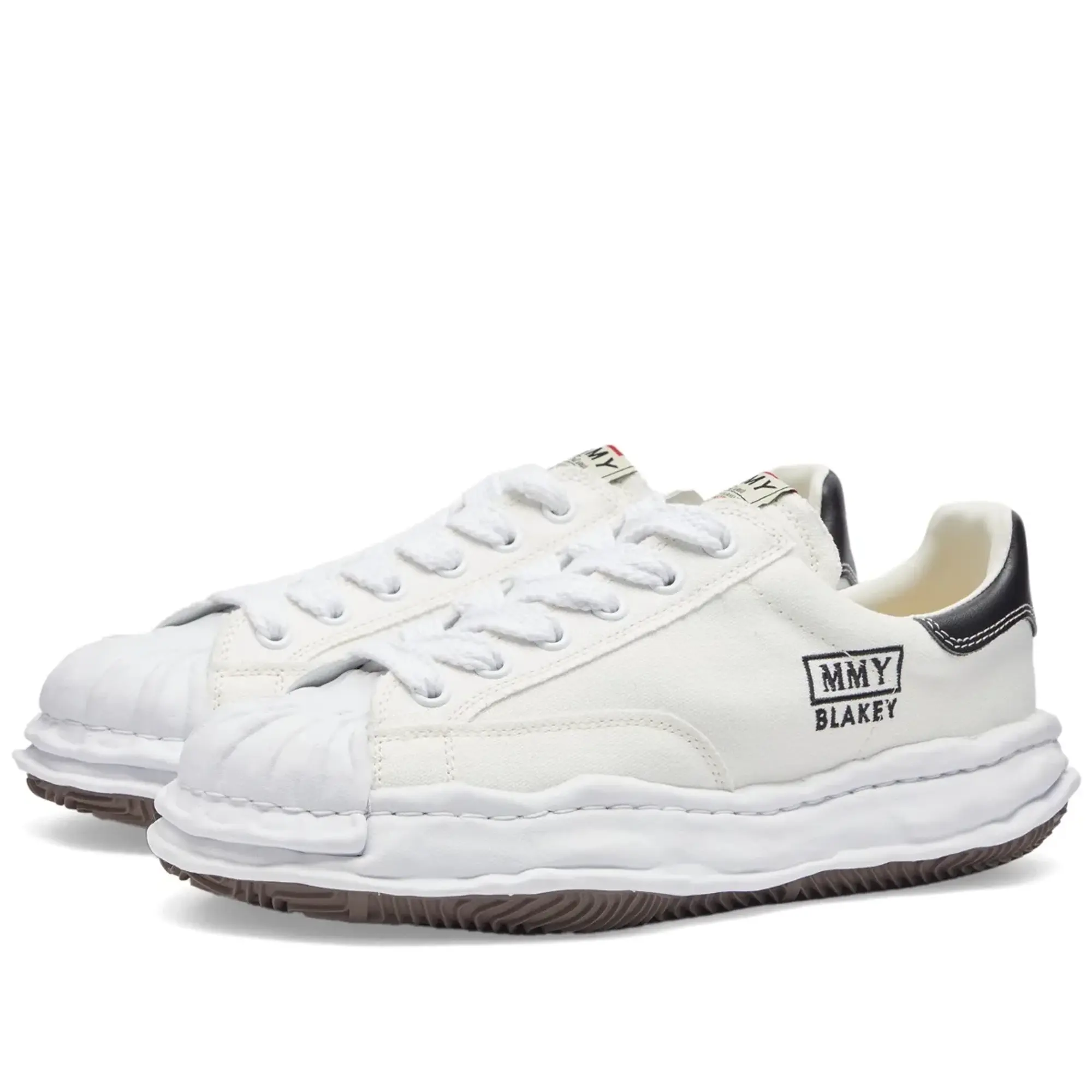 Maison MIHARA YASUHIRO Men's Blakey Low Original Sole Canvas Sneak White
