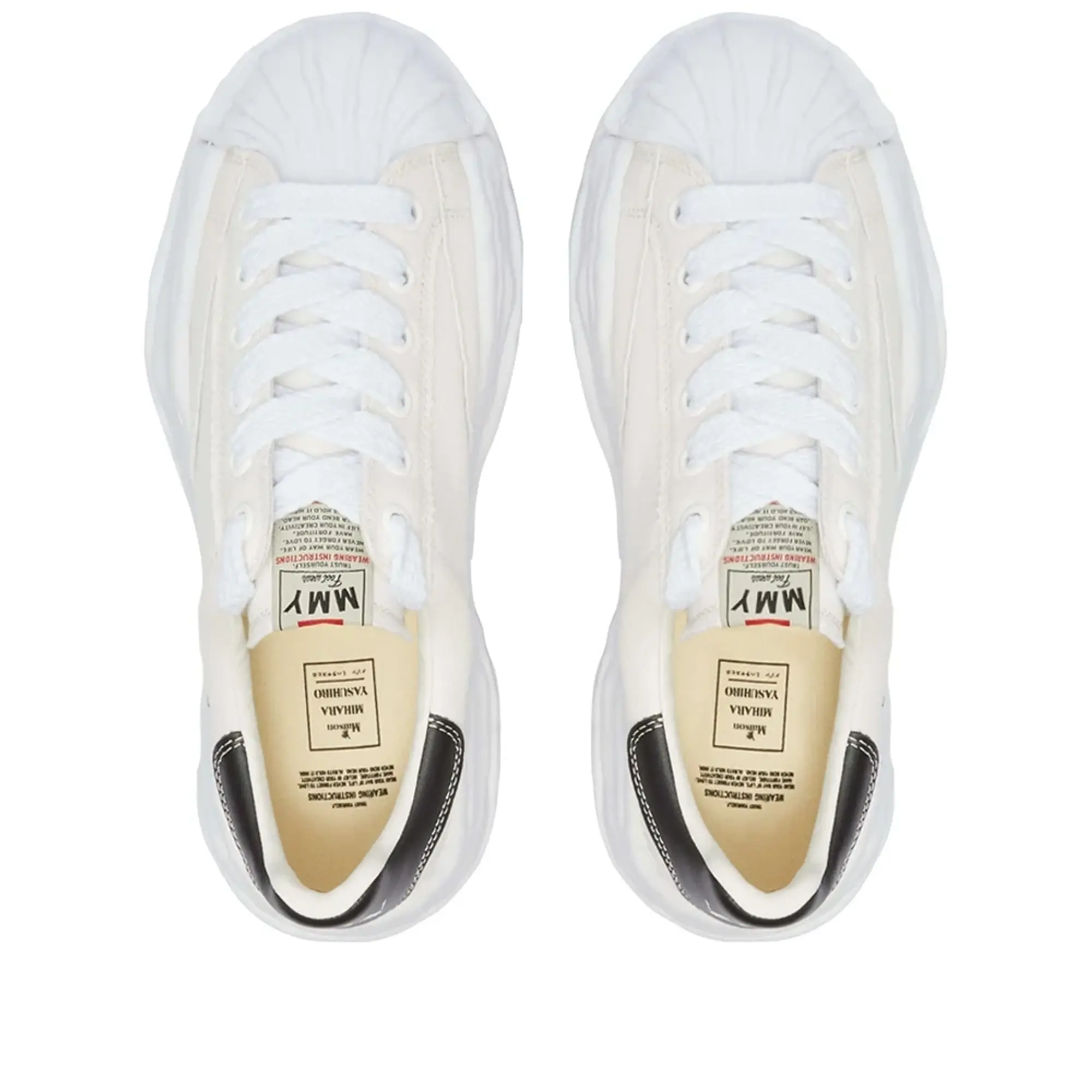 Maison MIHARA YASUHIRO Men's Blakey Low Original Sole Canvas Sneak White