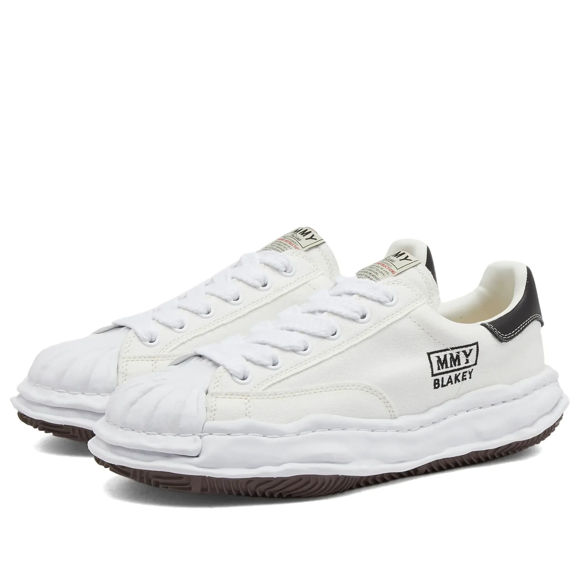 Maison MIHARA YASUHIRO Men's Blakey Low Original Sole Canvas Sneak White