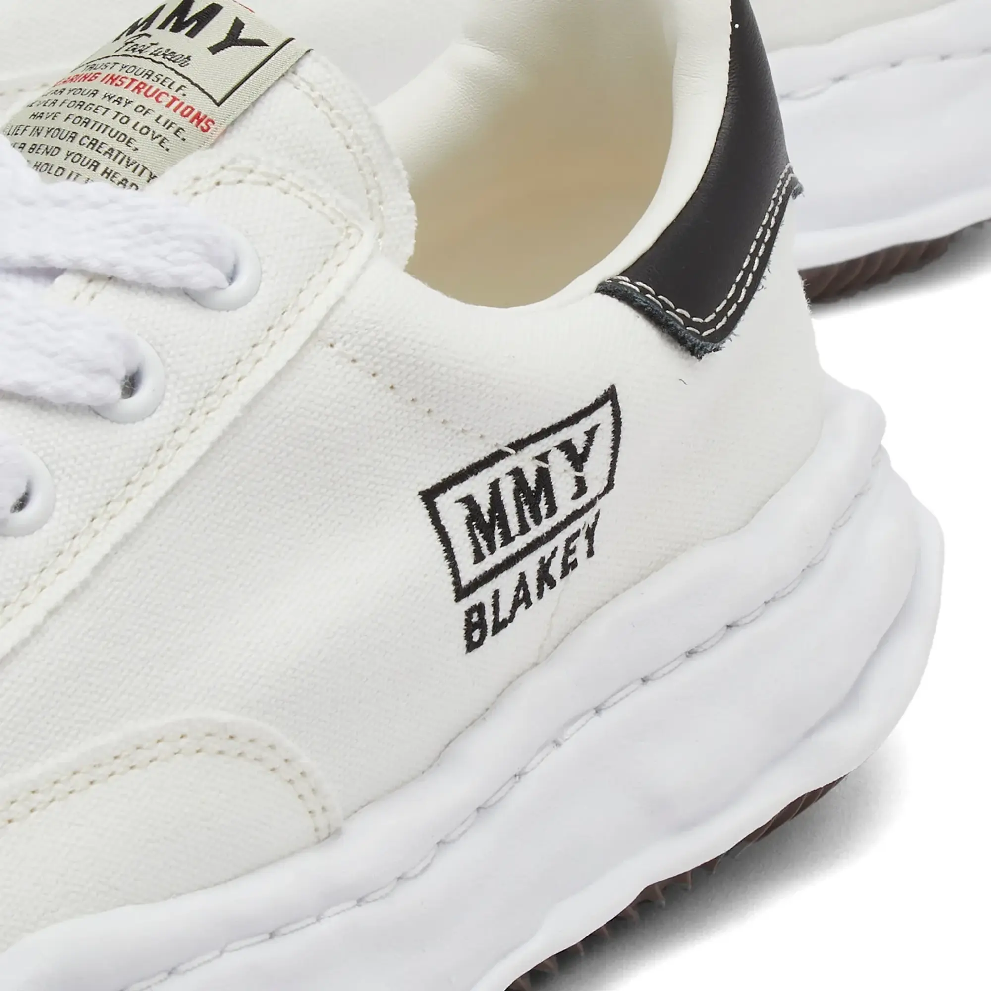 Maison MIHARA YASUHIRO Men's Blakey Low Original Sole Canvas Sneak White