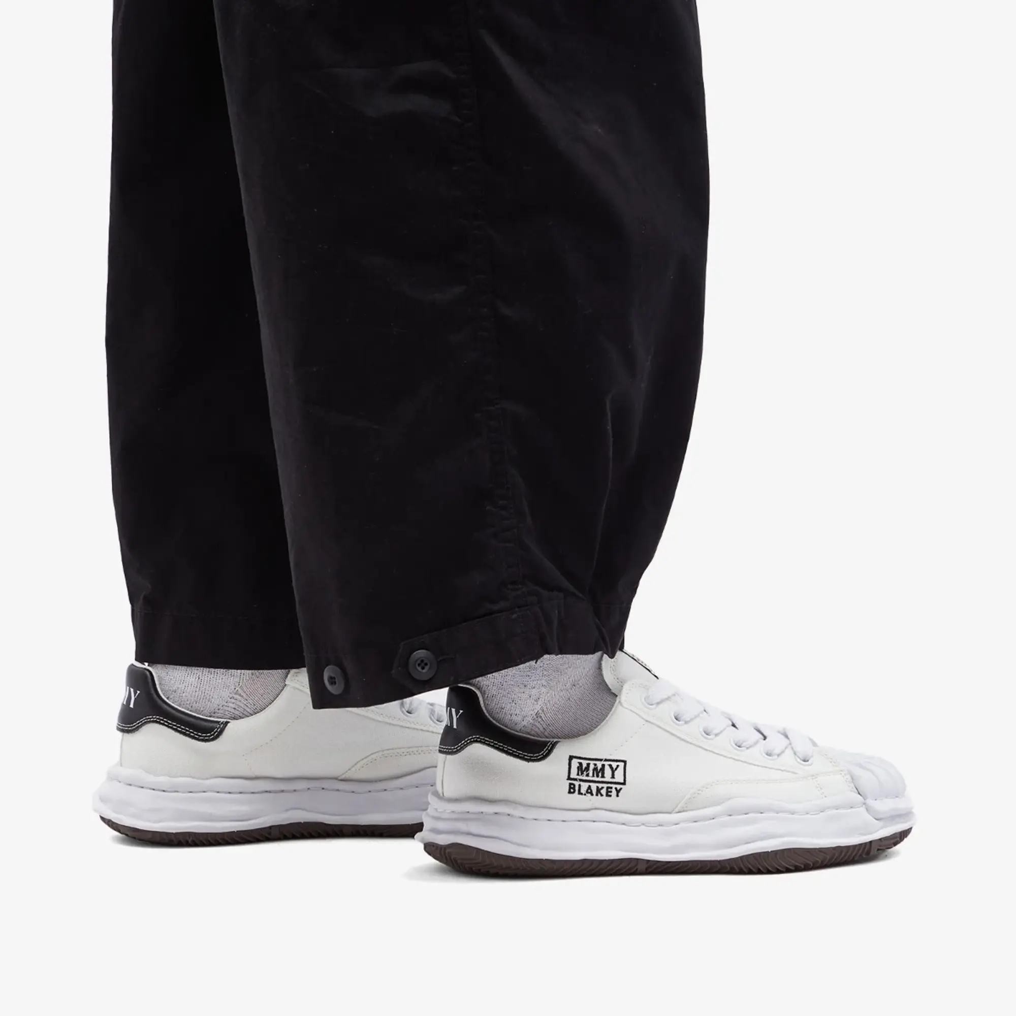 Maison MIHARA YASUHIRO Men's Blakey Low Original Sole Canvas Sneak White