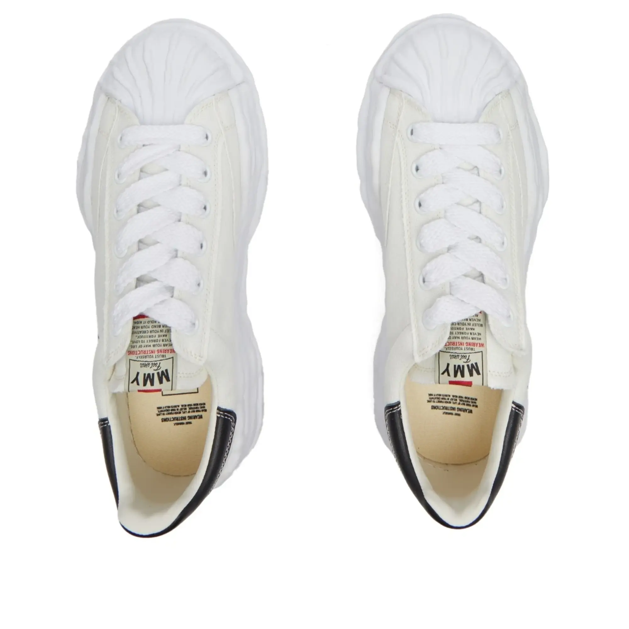 Maison MIHARA YASUHIRO Men's Blakey Low Original Sole Canvas Sneak White