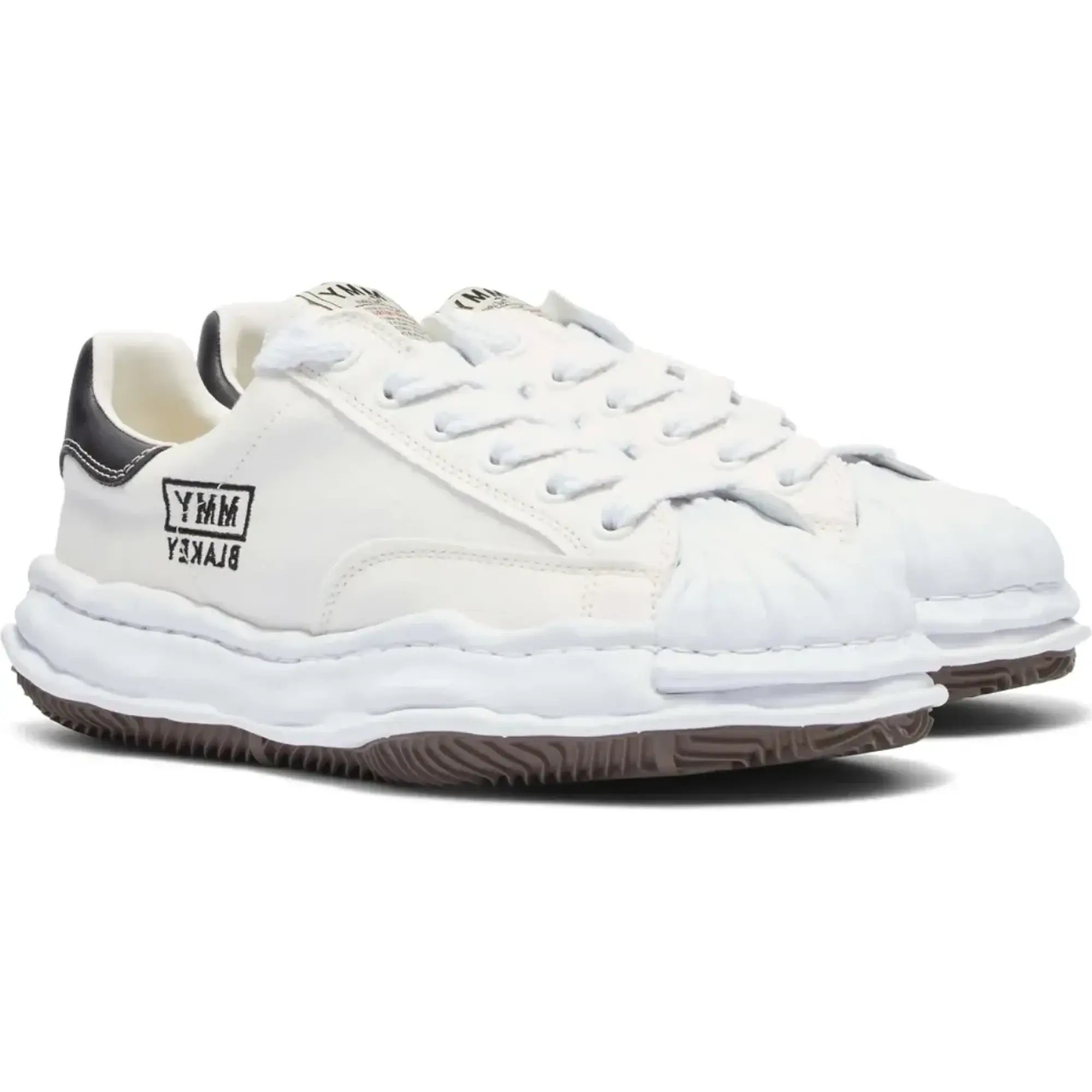 Maison MIHARA YASUHIRO Men's Blakey Low Original Sole Canvas Sneak White