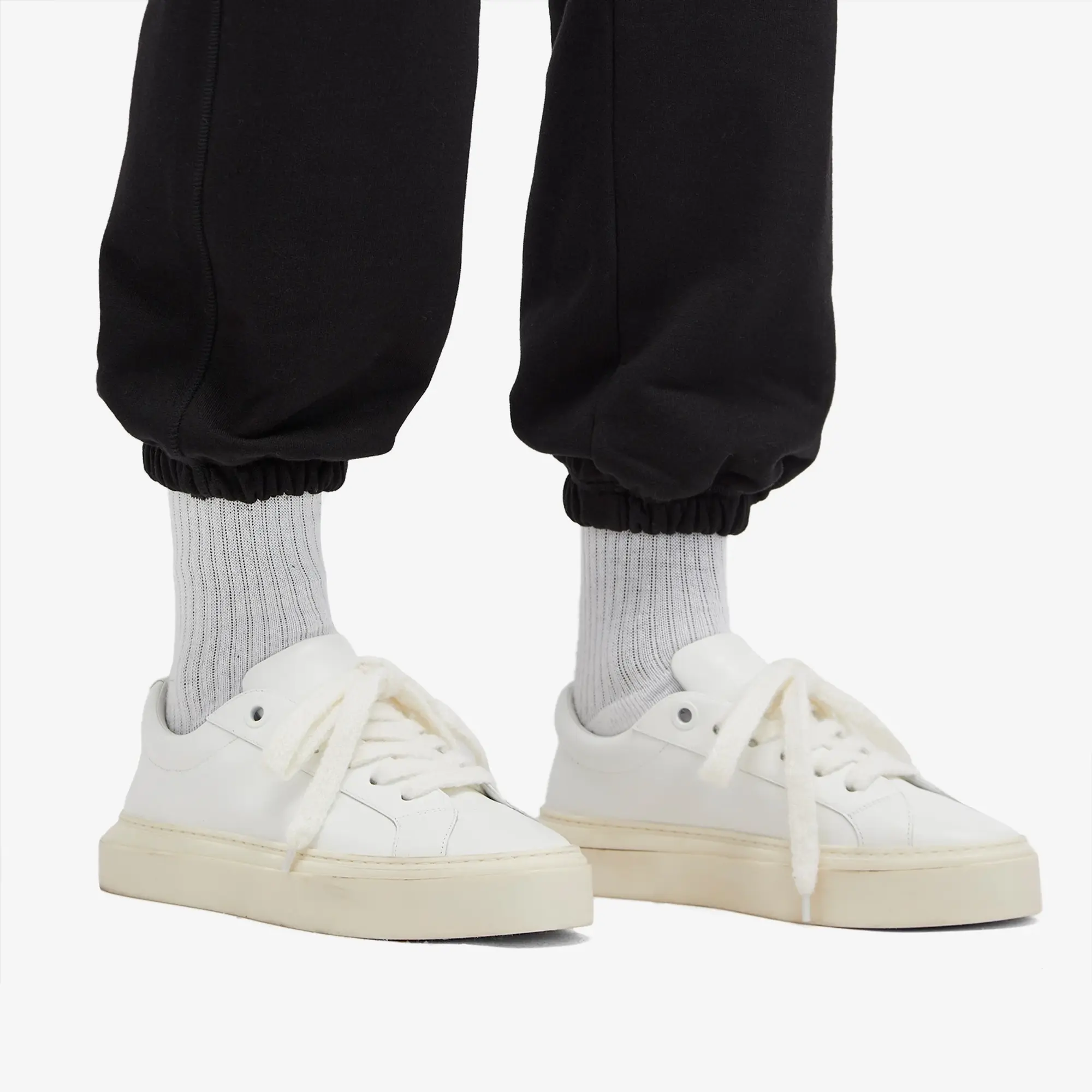 Cole Buxton Leather Wilson Sneaker (Black/White - 11) - Size 11