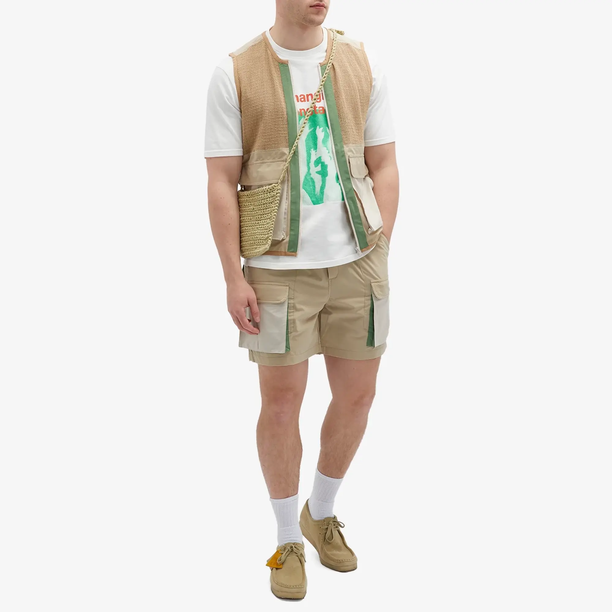 Magic Castles Men's Beyond Cargo Shorts Stone Multi