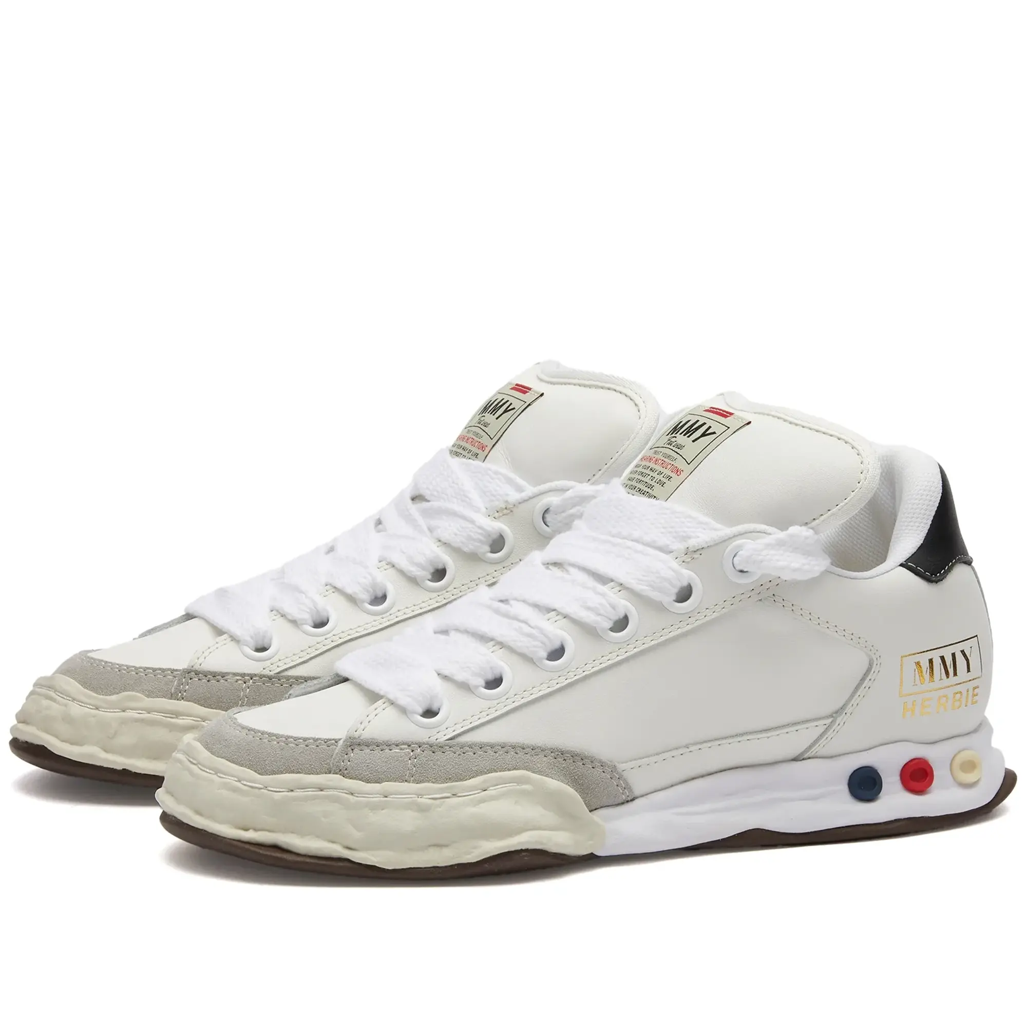 Maison MIHARA YASUHIRO Men's Herbie Original Sole Low Leather Snea White
