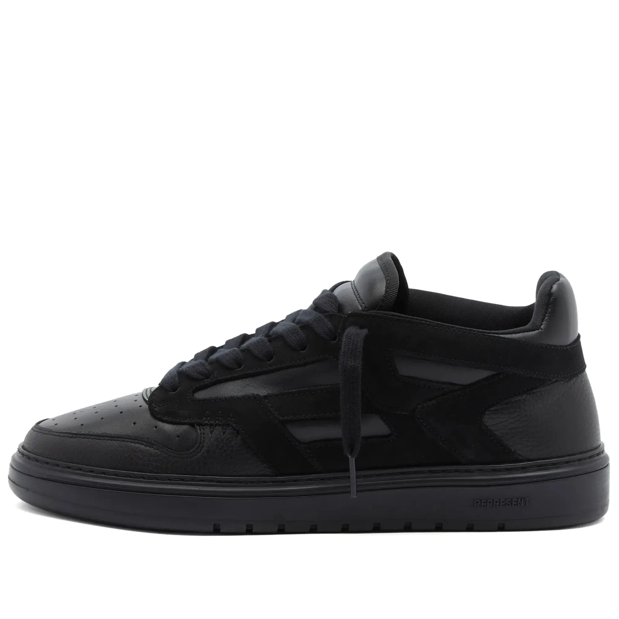 Represent Men's Reptor Leather Sneaker Black