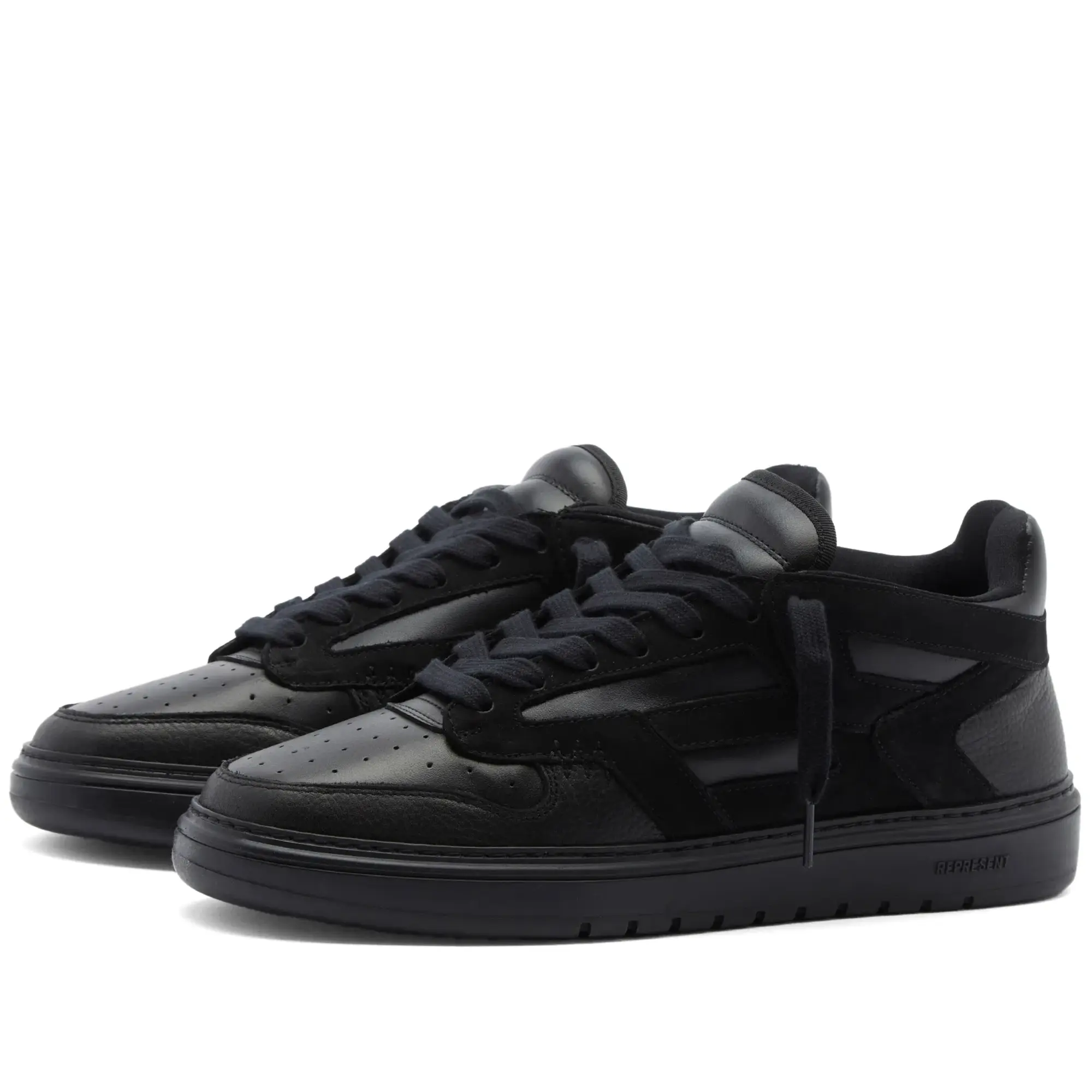 Represent Men's Reptor Leather Sneaker Black