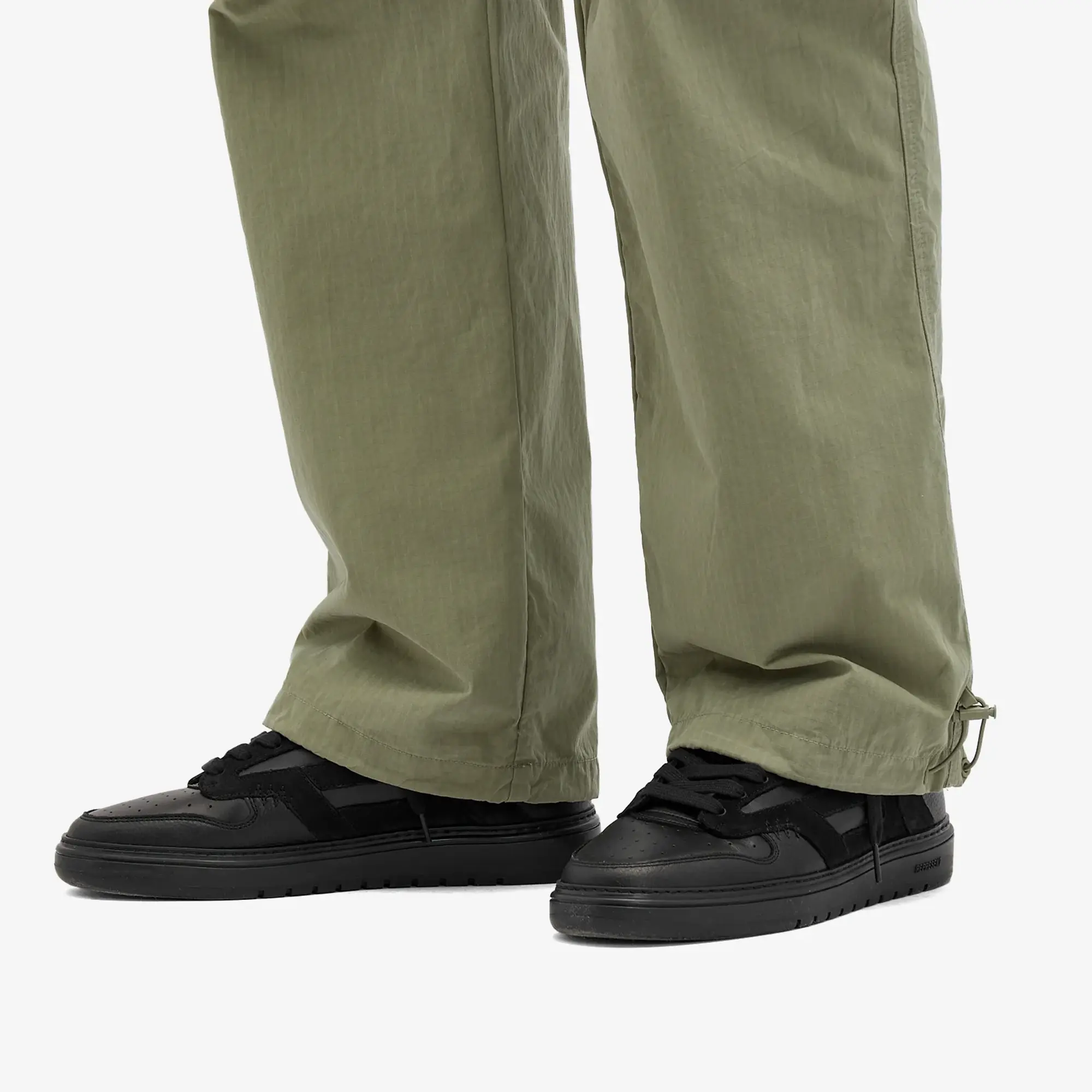 Represent Men's Reptor Leather Sneaker Black
