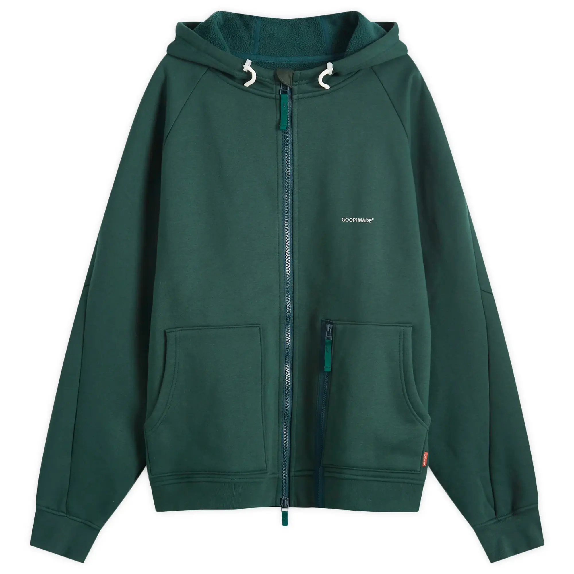 GOOPiMADE Men's GOOPiMADE Men's® “MEquip-H3” Mantle Logo Hooded Jacket Green