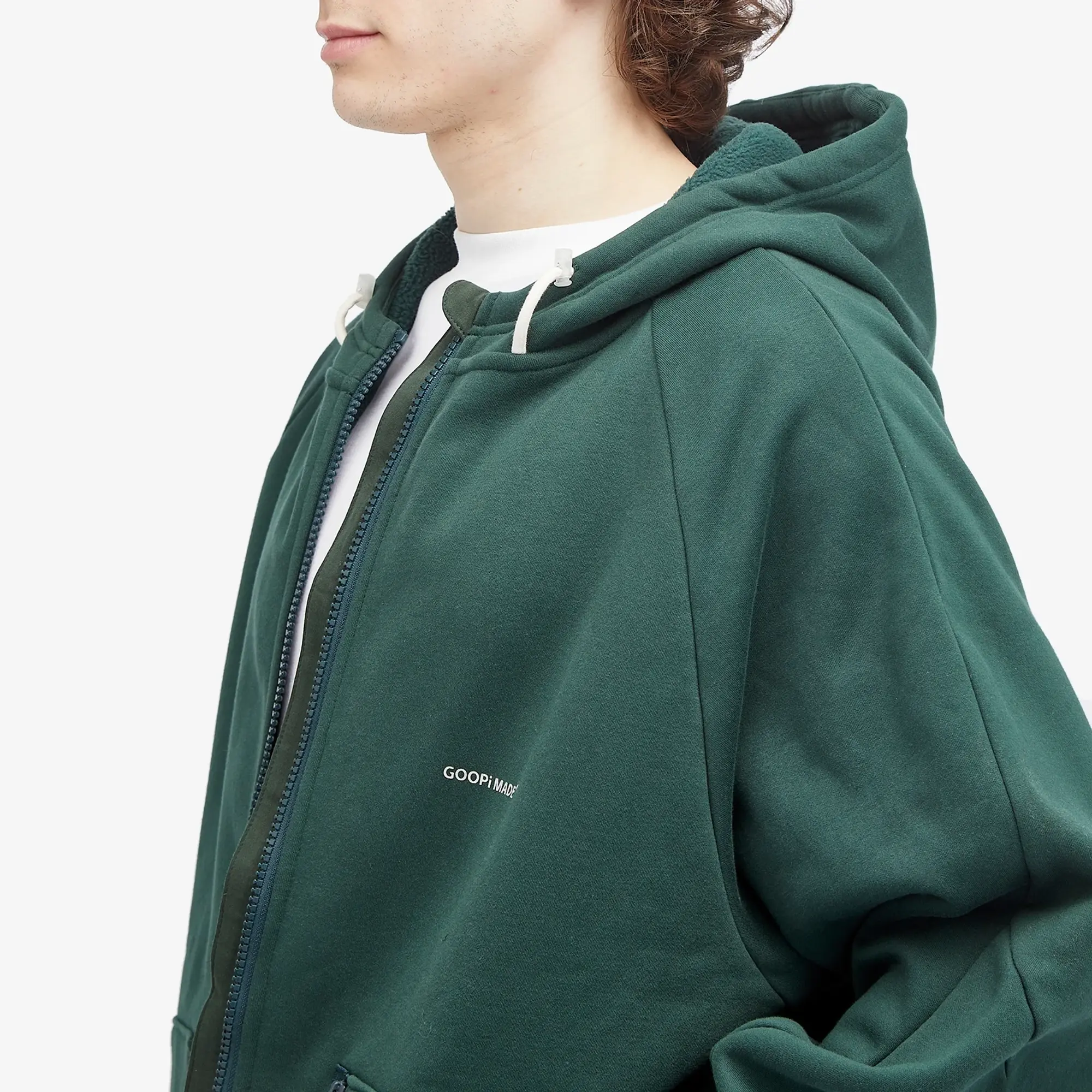 GOOPiMADE Men's GOOPiMADE Men's® “MEquip-H3” Mantle Logo Hooded Jacket Green