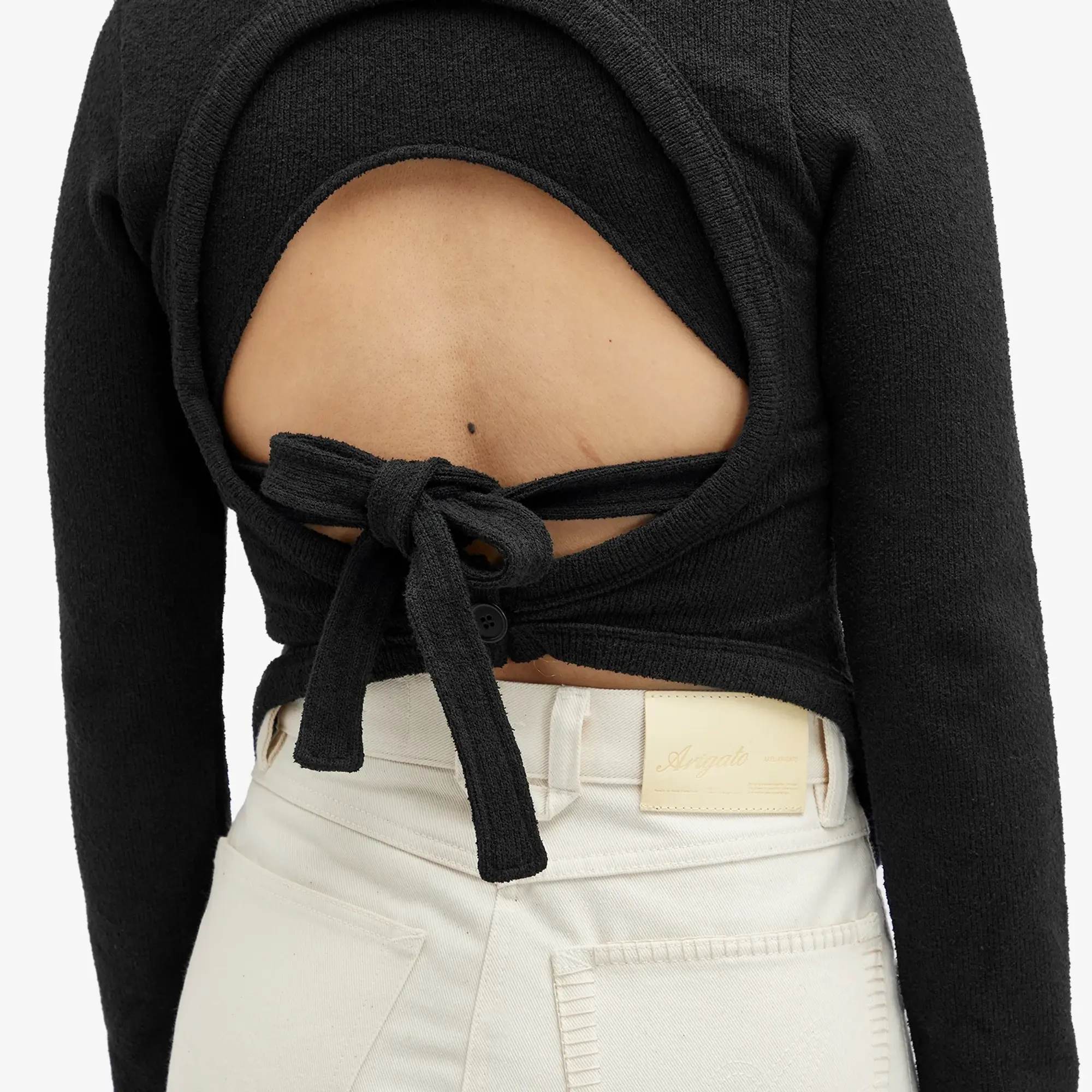 Axel Arigato Women's Fleur Open-Back Top Black