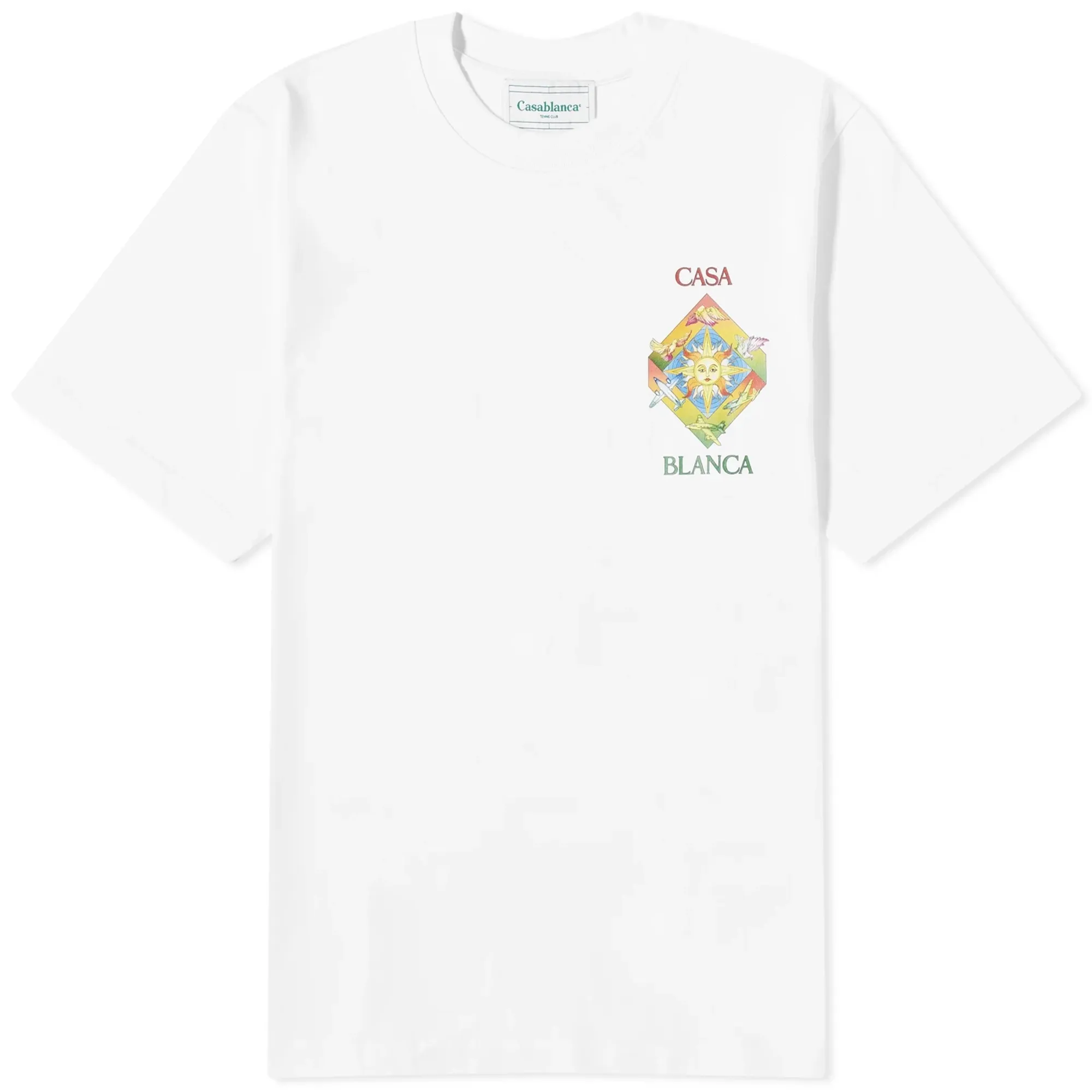 Casablanca Men's Les Elements T-Shirt White | MF23-JTS-001-40 | FOOTY.COM