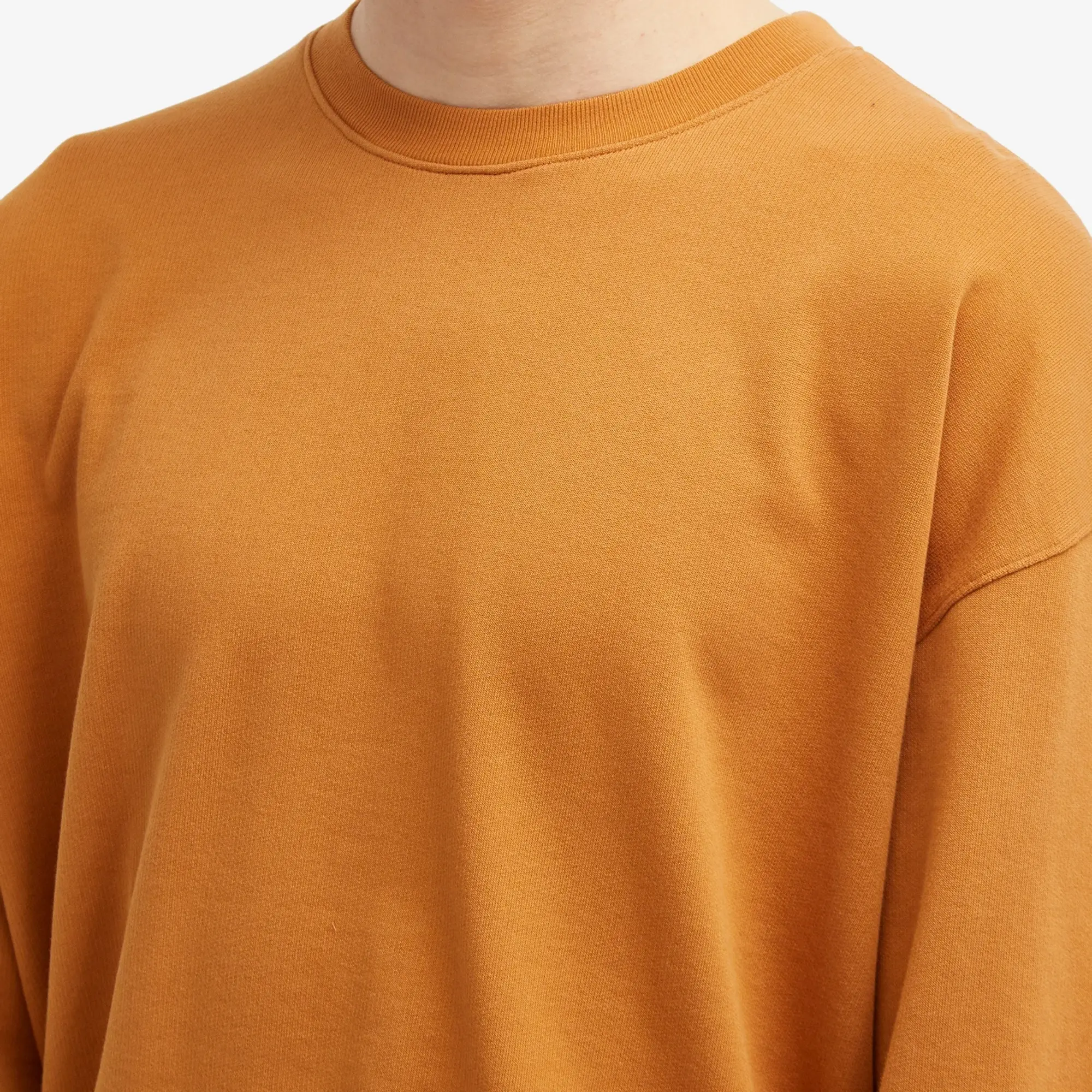 Auralee Men's Super High Gauze Sweatshirt Light Brown