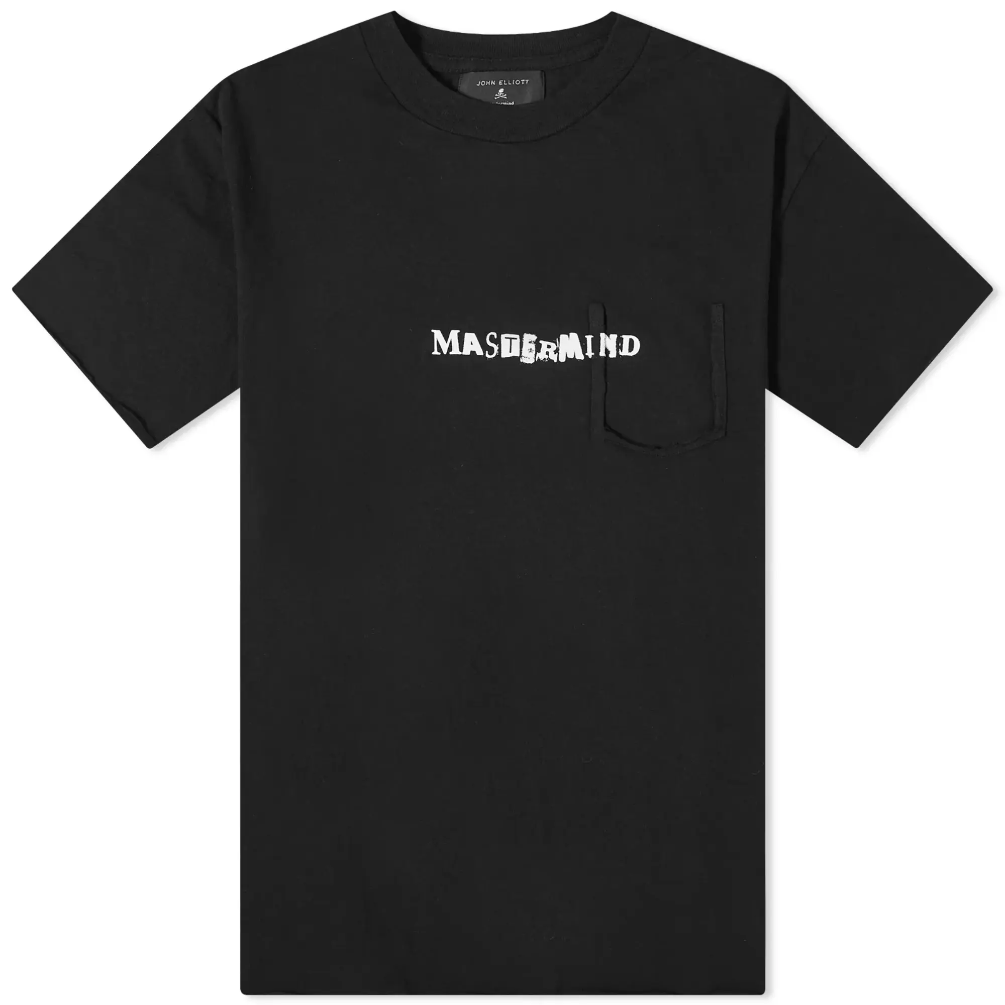 John Elliott Men's x MASTERMIND JAPAN Distress Lucky Pocket T-Shir Black