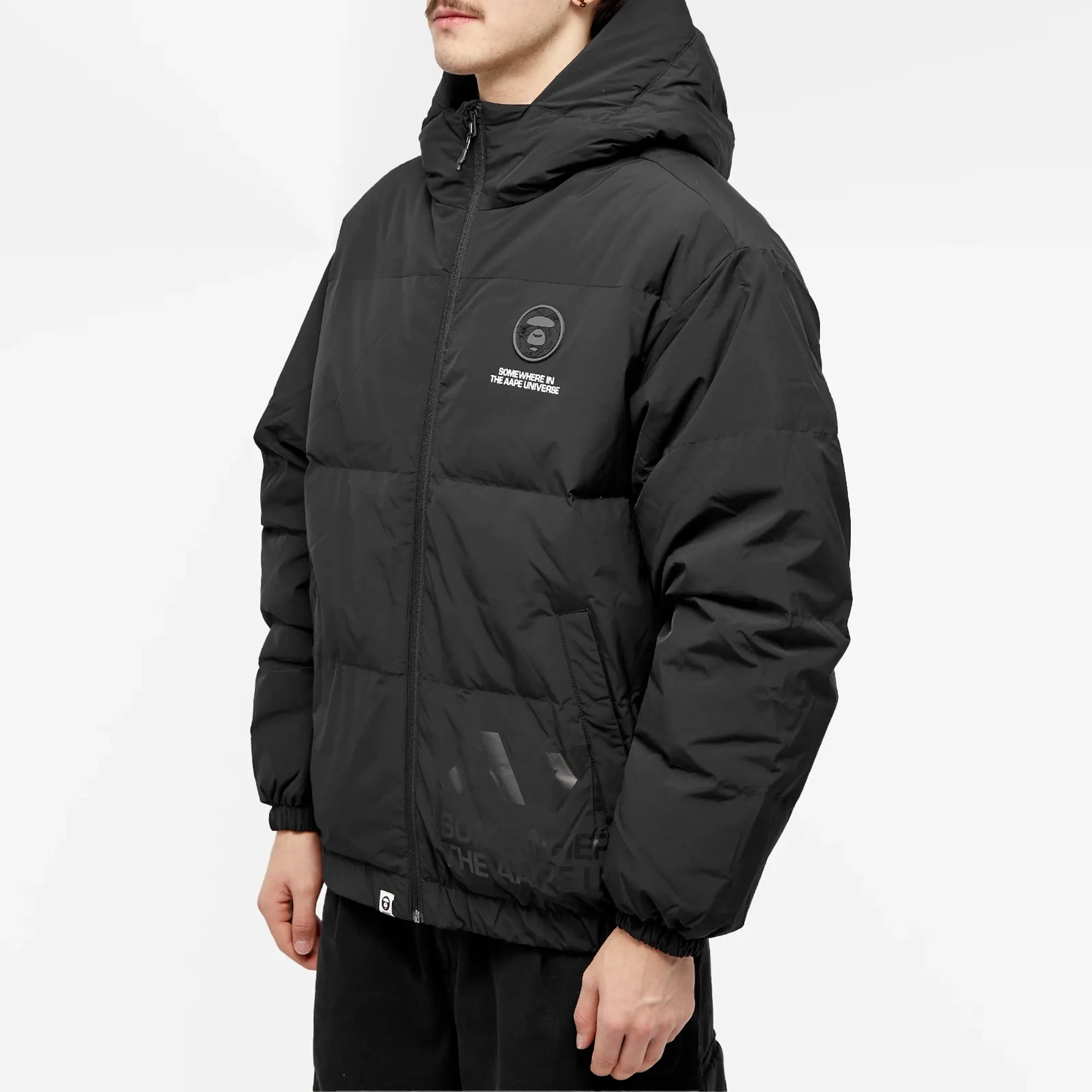 A Bathing Ape AAPE Now Down Jacket Black | AAPDNM7594XXL-BKX 