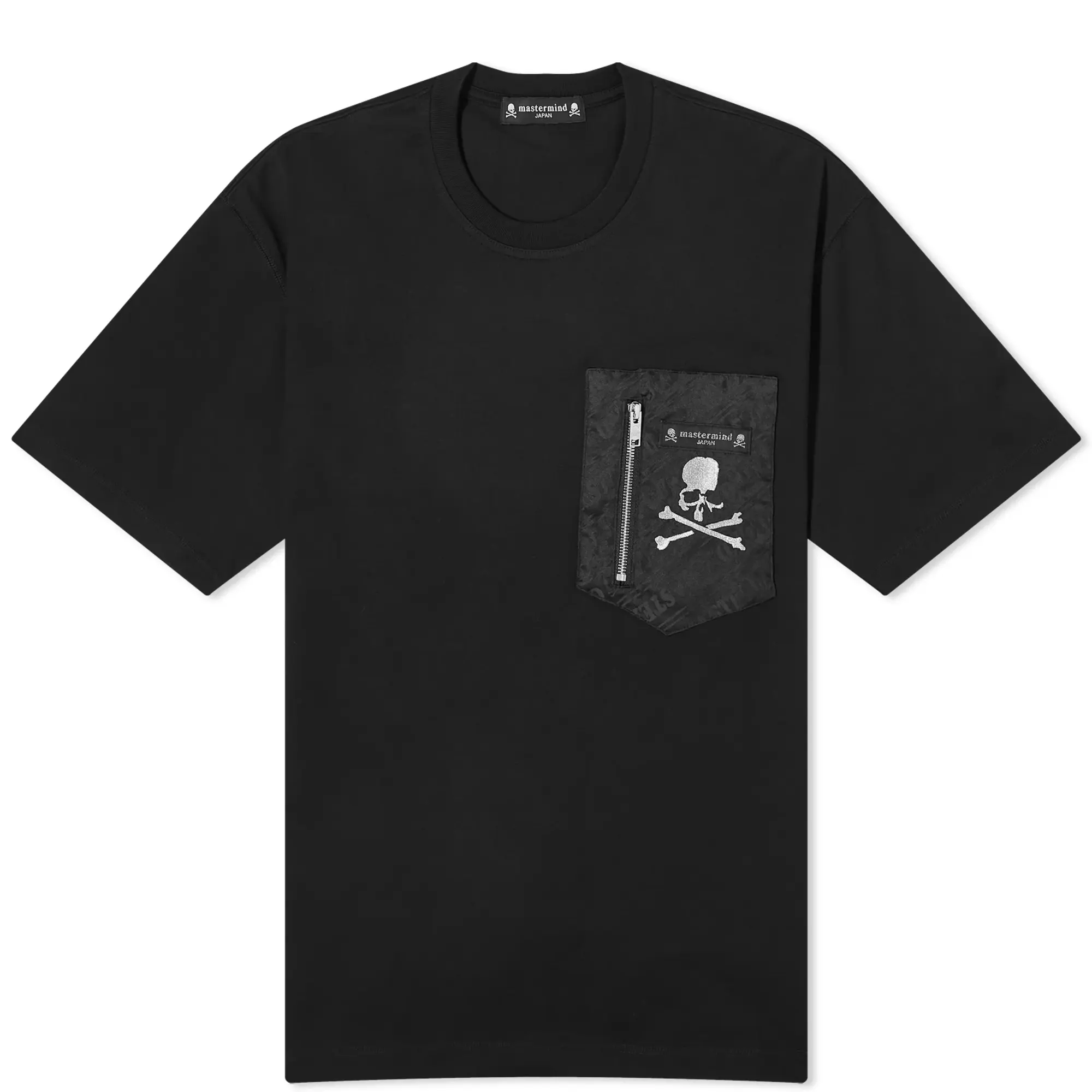 mastermind JAPAN Men's Zip Pocket T-Shirt Black