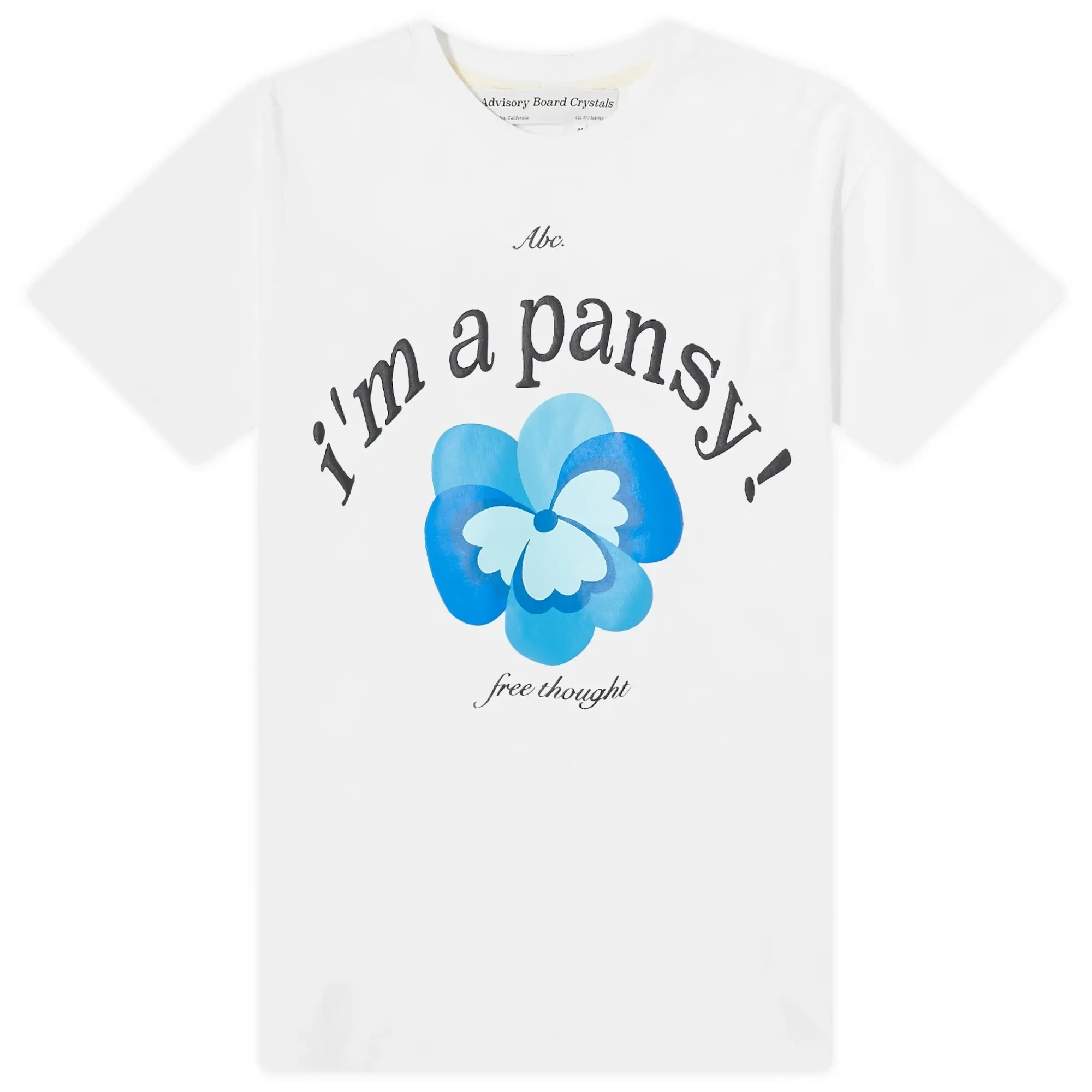 Advisory Board Crystals Men's Pansy T-Shirt White