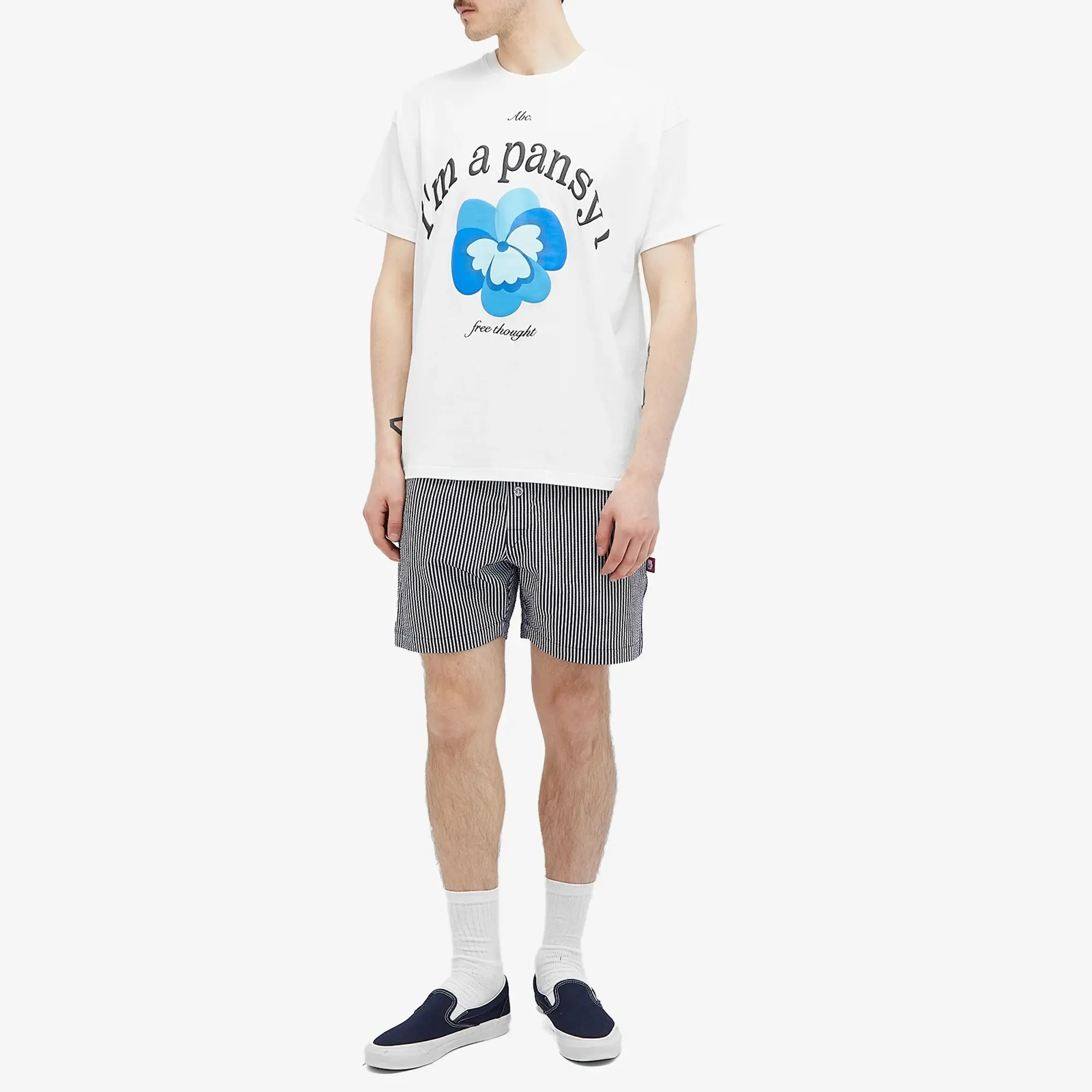 Advisory Board Crystals Men's Pansy T-Shirt White