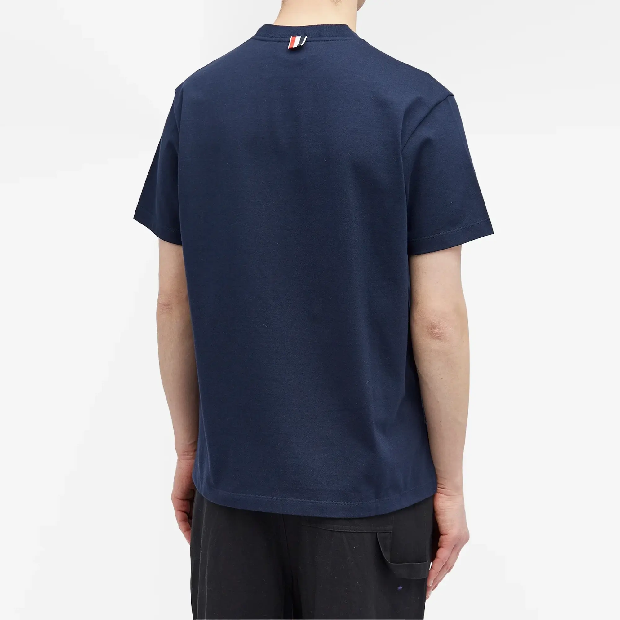 Thom Browne Men's Hector Embroidered T-Shirt Navy