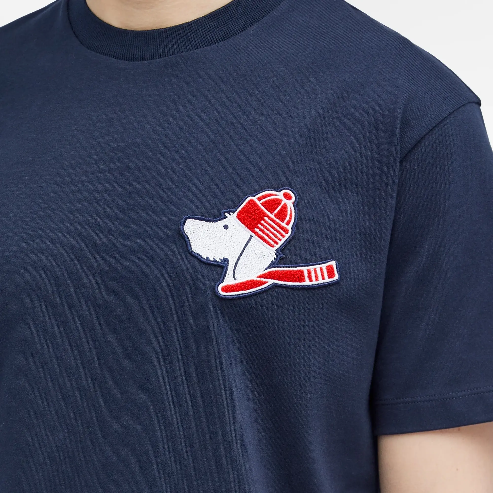 Thom Browne Men's Hector Embroidered T-Shirt Navy