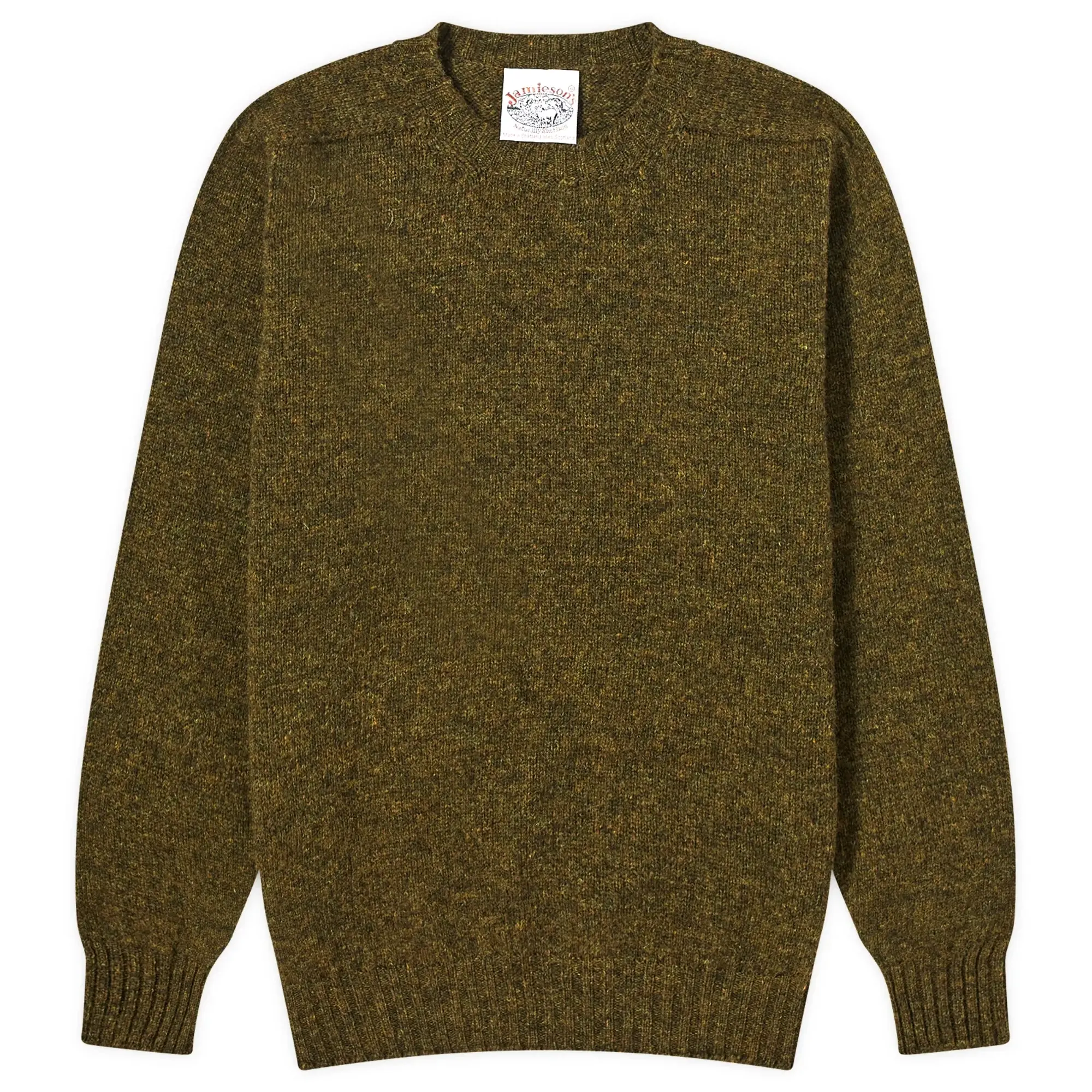 Jamieson's of Shetland Men's Crew Knit Spagnum