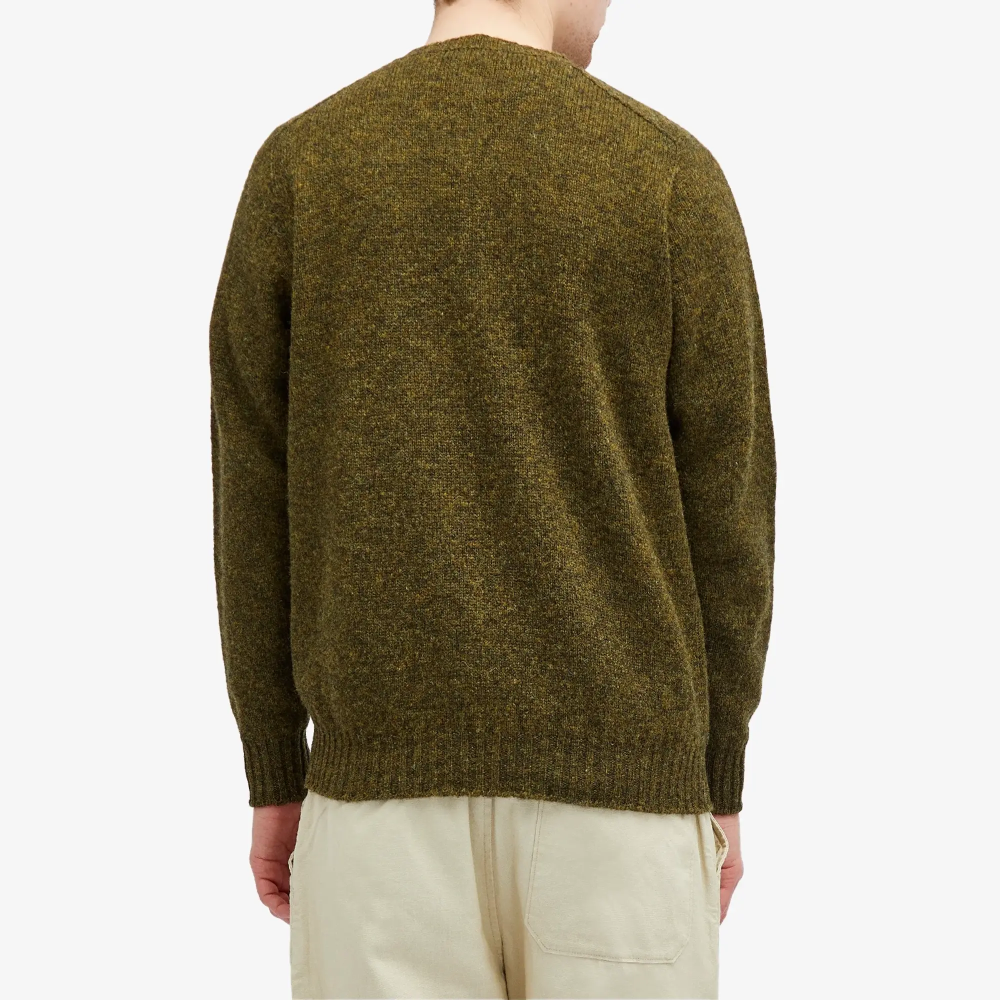 Jamieson's of Shetland Men's Crew Knit Spagnum