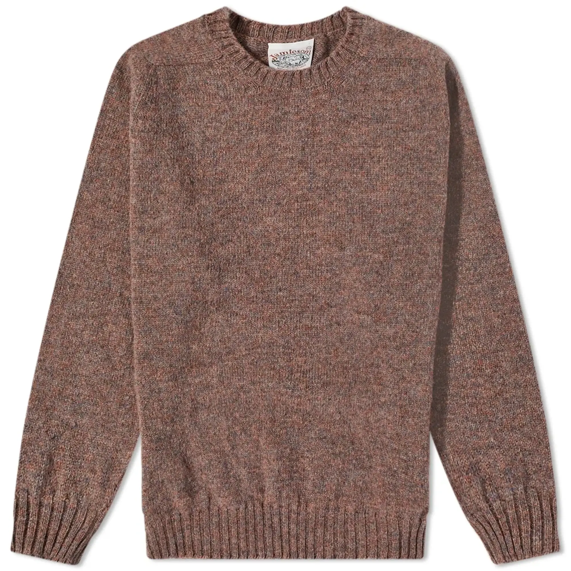 Jamieson's of Shetland Men's Crew Knit Thistledown