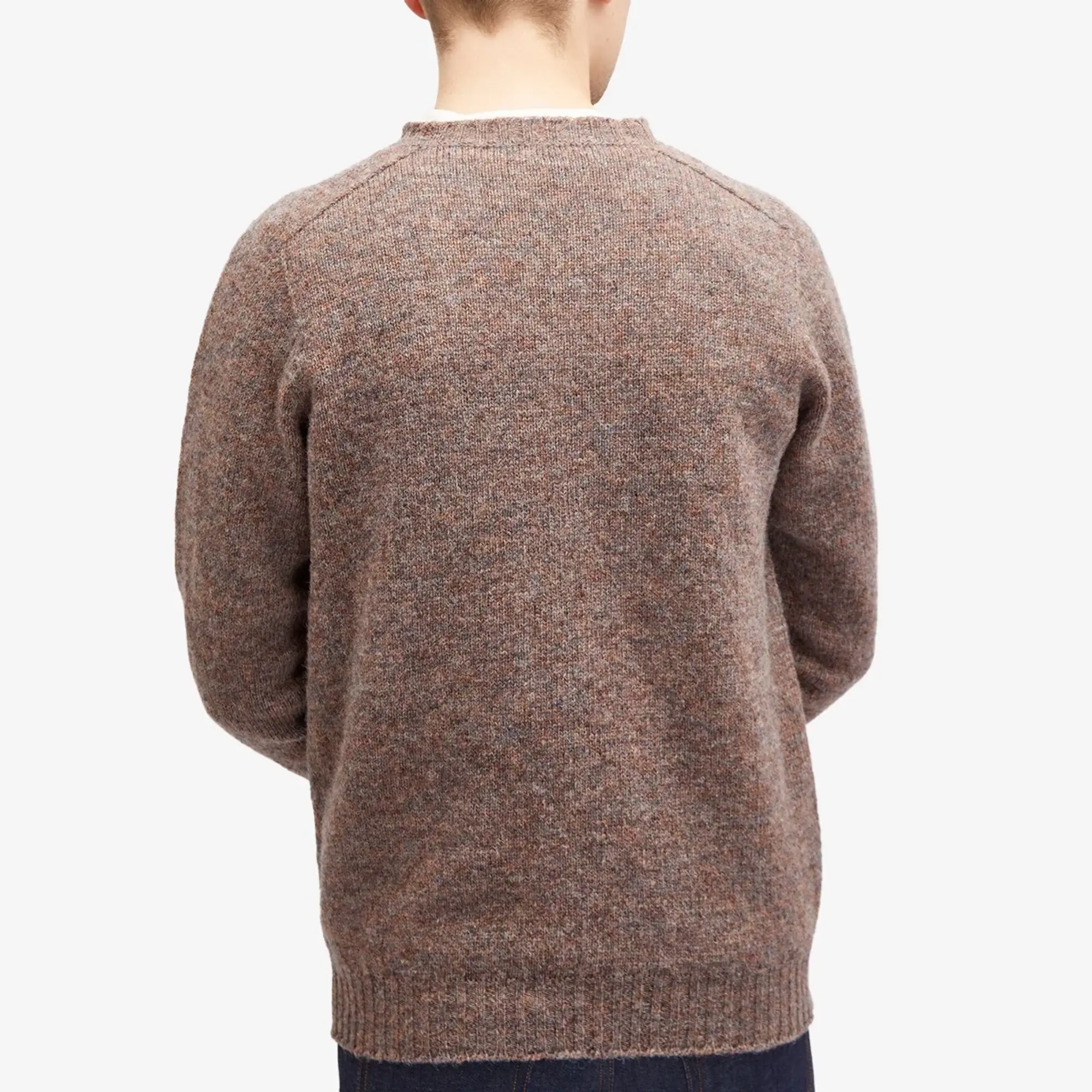 Jamieson's of Shetland Men's Crew Knit Thistledown