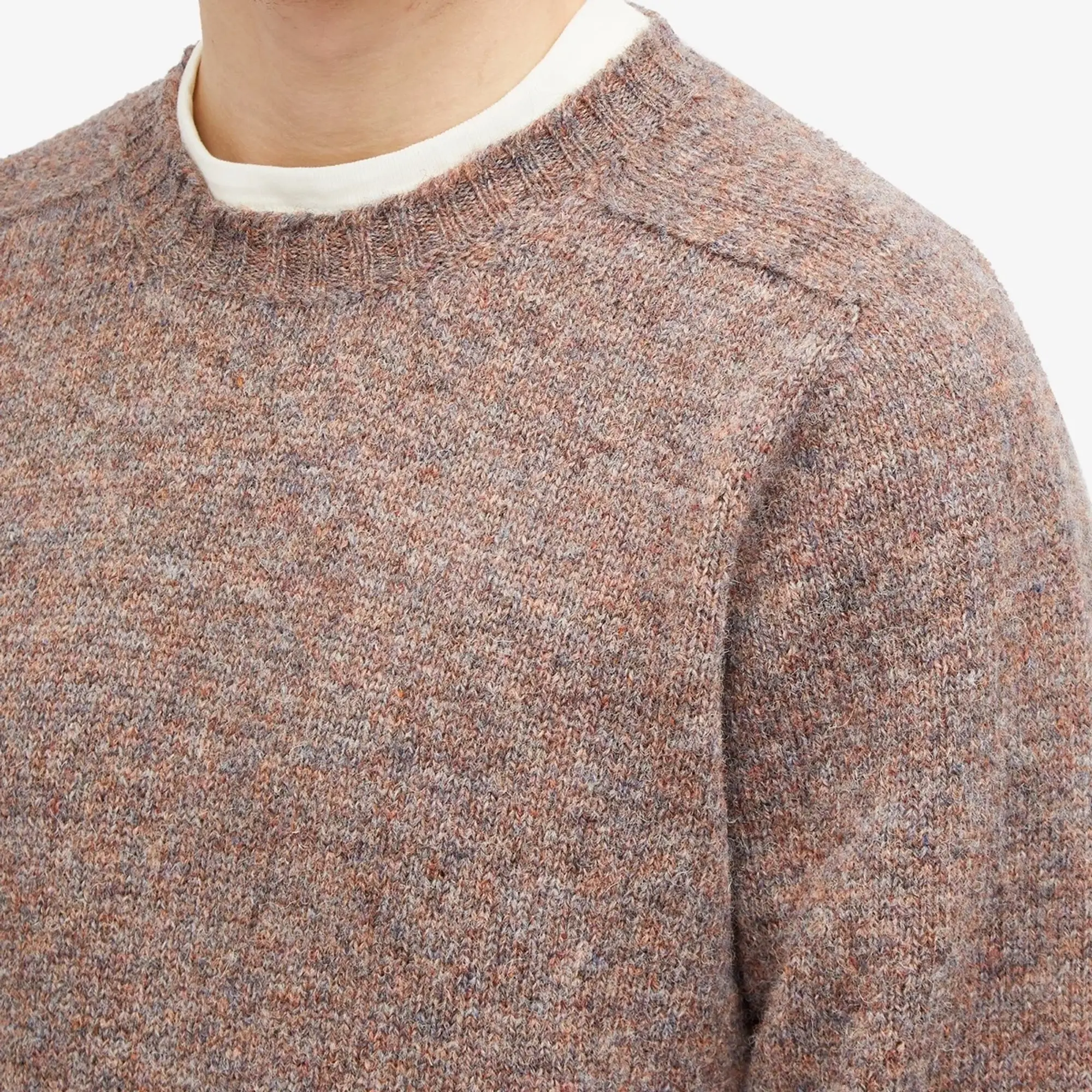 Jamieson's of Shetland Men's Crew Knit Thistledown
