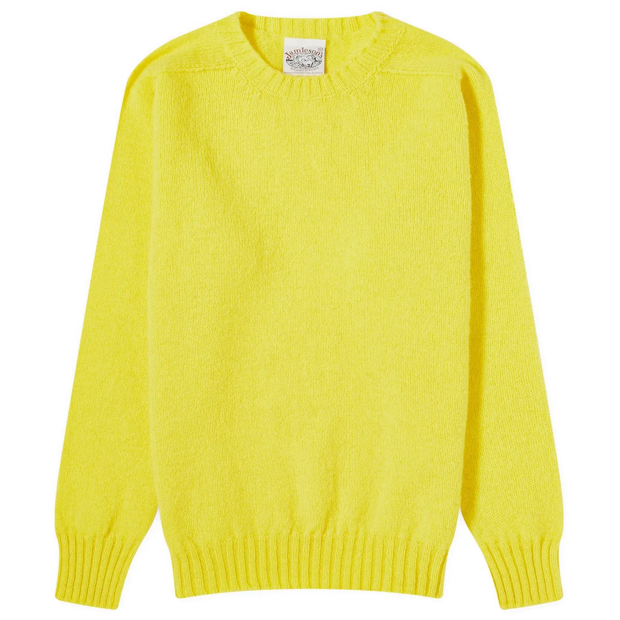 Jamieson's of Shetland Men's Crew Knit Mimosa
