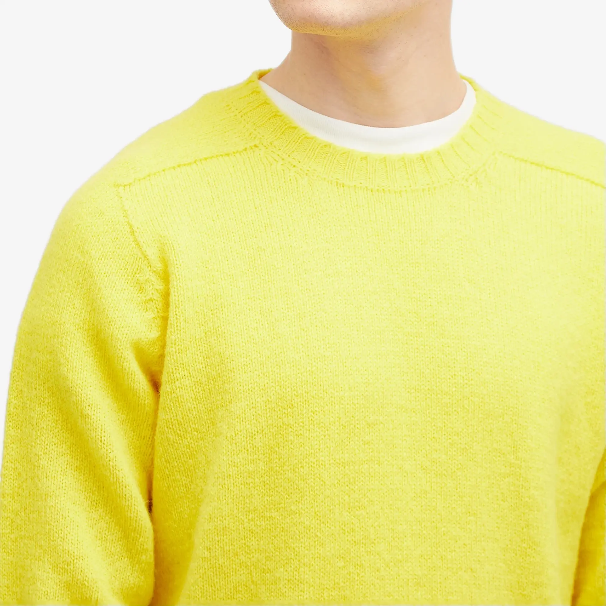 Jamieson's of Shetland Men's Crew Knit Mimosa