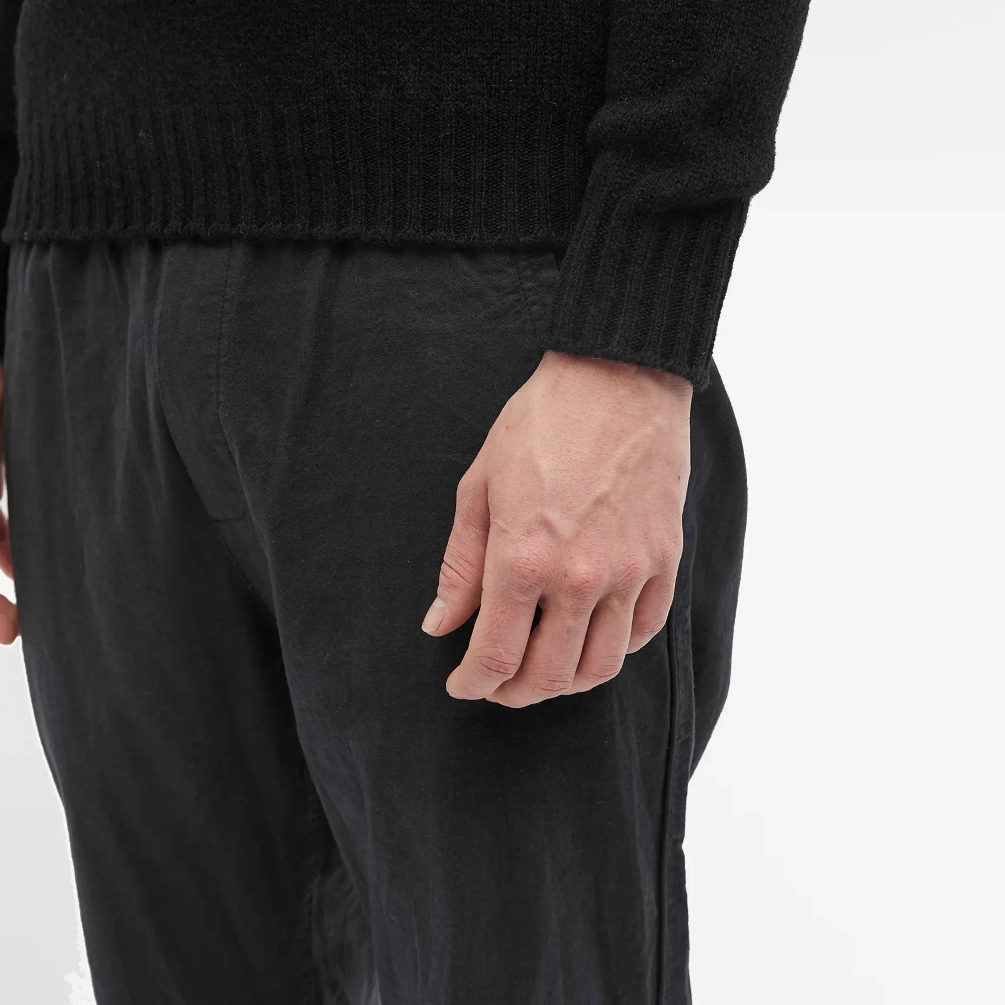 Jamieson's of Shetland Men's Crew Knit Black
