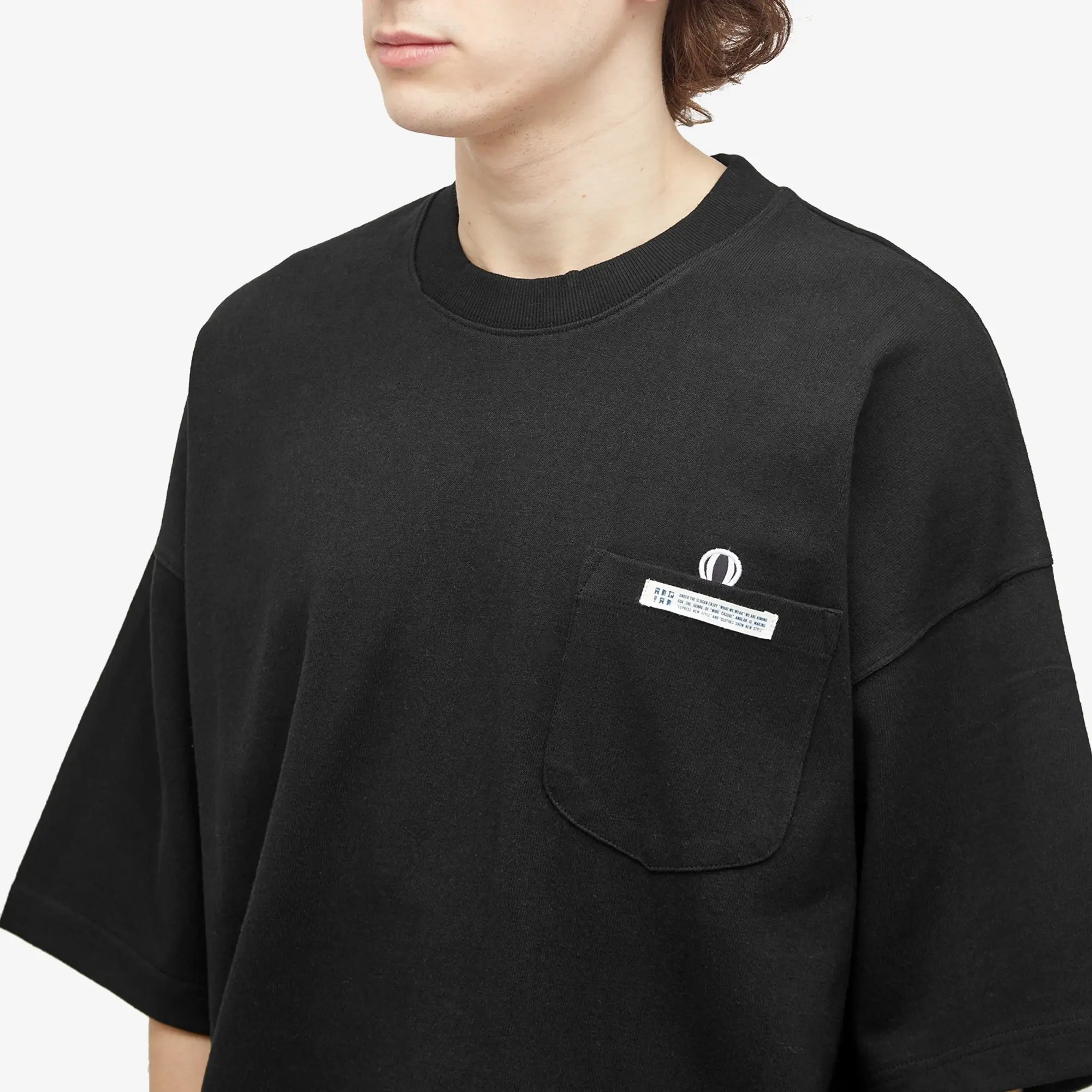 【ANGLAN】[AG] Double Logo Pocket Half Tee ANGLAN】[AG] Double Logo Pocket Half Tee AG] Double Pocket