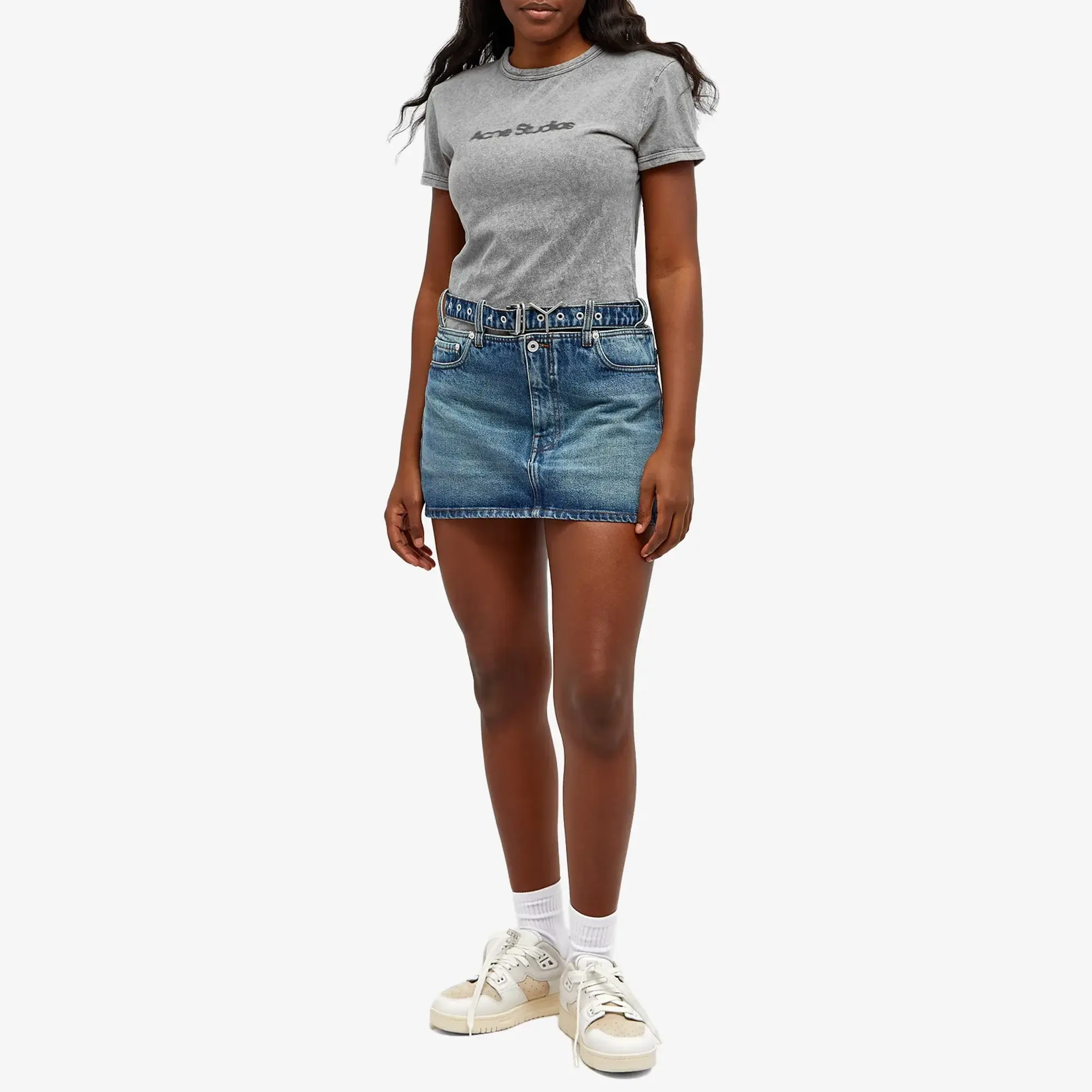 Acne Studios Women's Etza Blurred Top Faded Grey