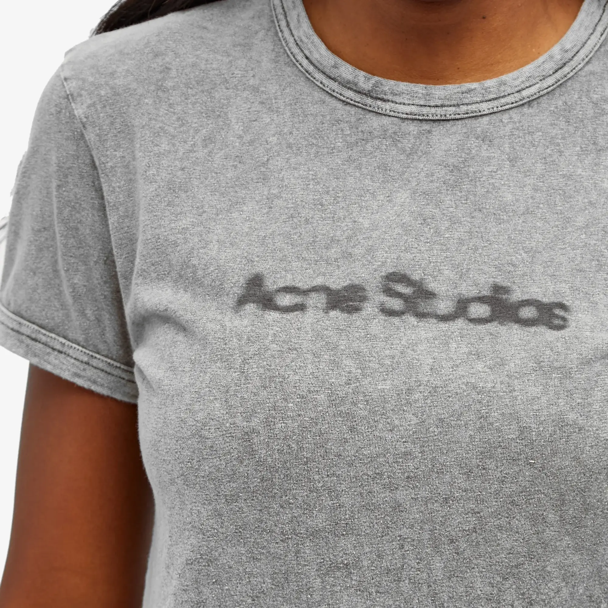 Acne Studios Women's Etza Blurred Top Faded Grey