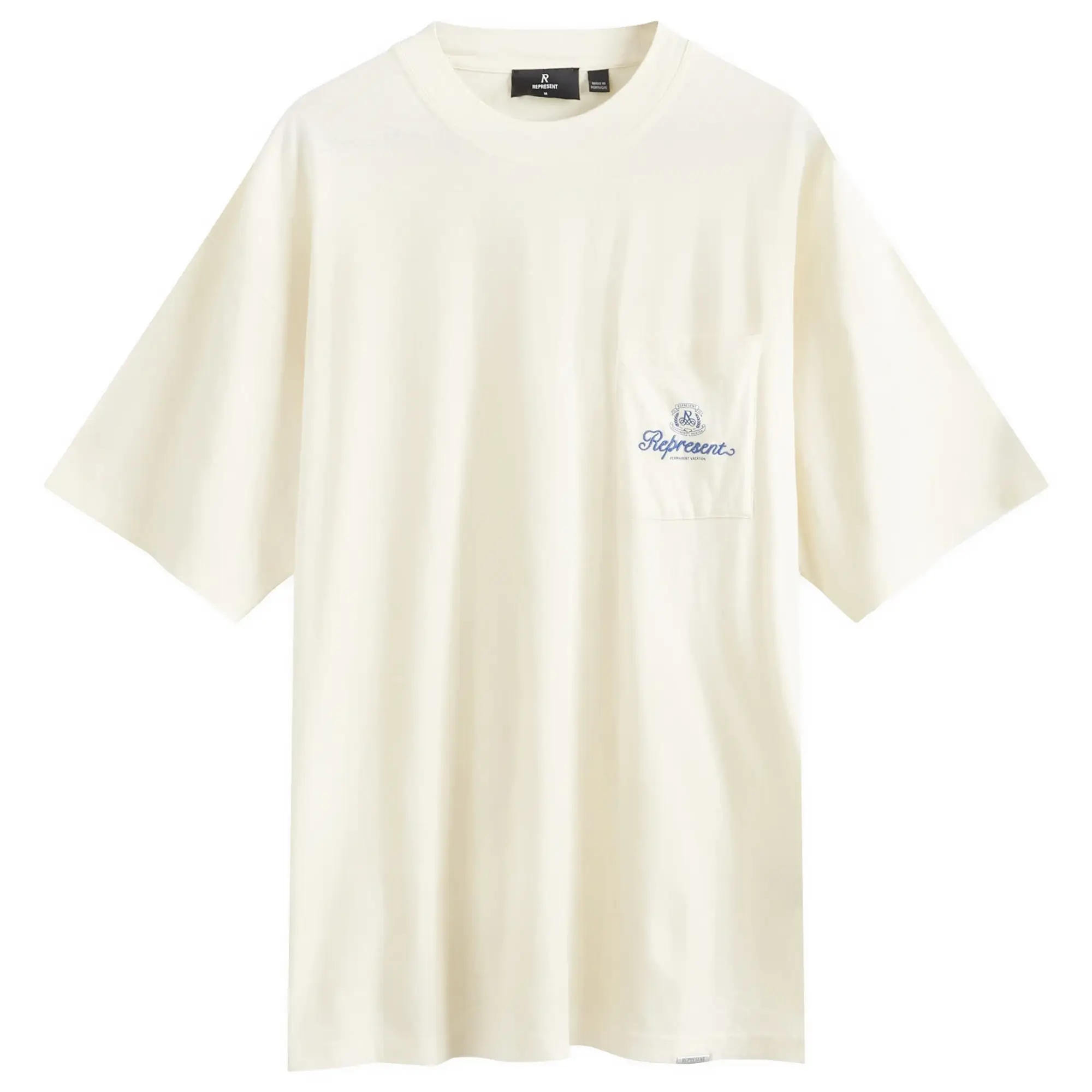 Represent Men's Permanent Vacation Pocket T-Shirt Antique White