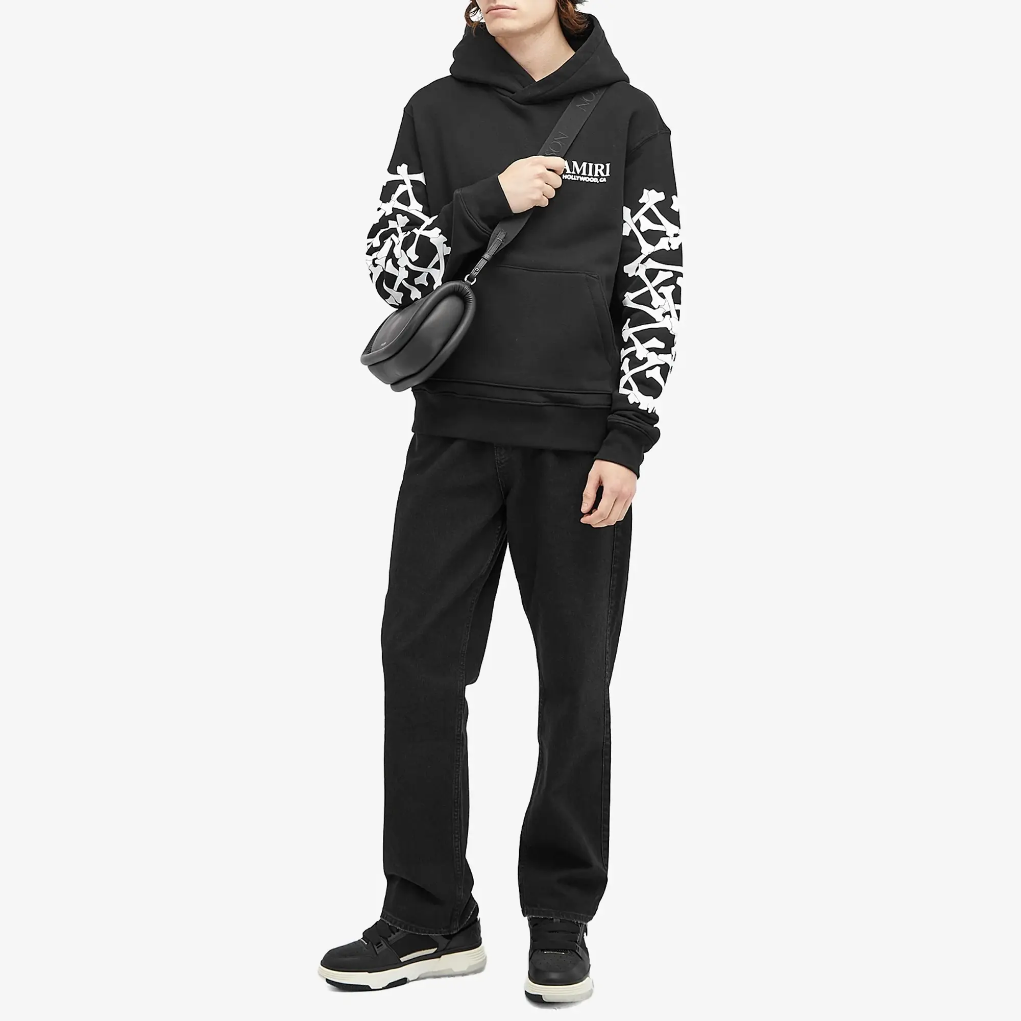 AMIRI Men's Stacked Bones Hoodie Black