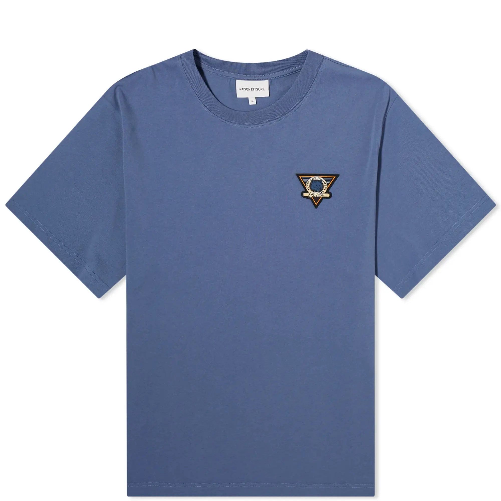 Maison Kitsuné Men's Surf Collage T-Shirt Storm Blue