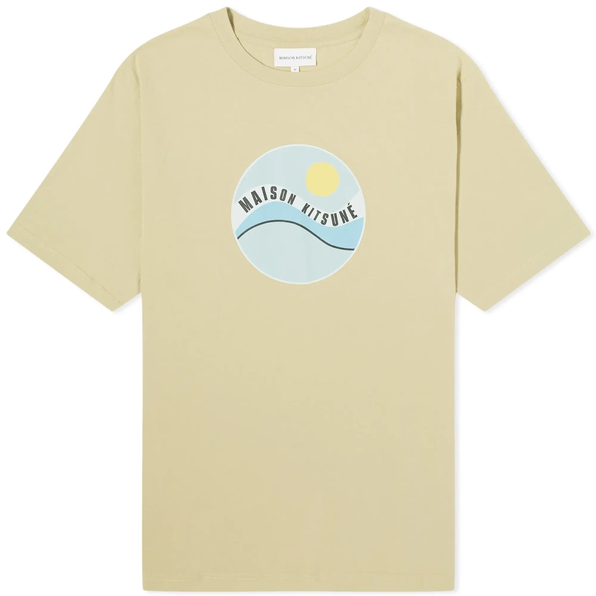 Maison Kitsuné Men's Pop Wave Comfort T-Shirt Canvas