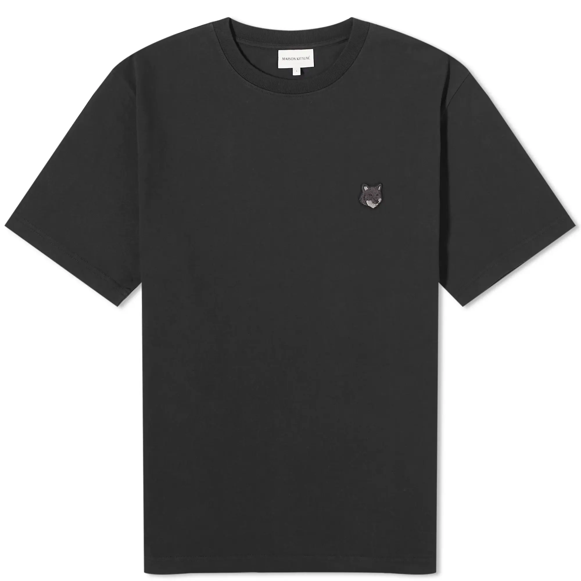 Maison Kitsuné Maison Kitsune Bold Fox Head Patch Comfort T-Shirt Black