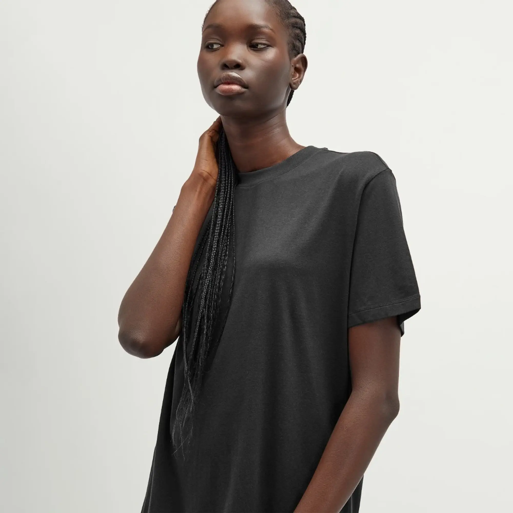 SKIMS Women's Boyfriend T-Shirt Onyx