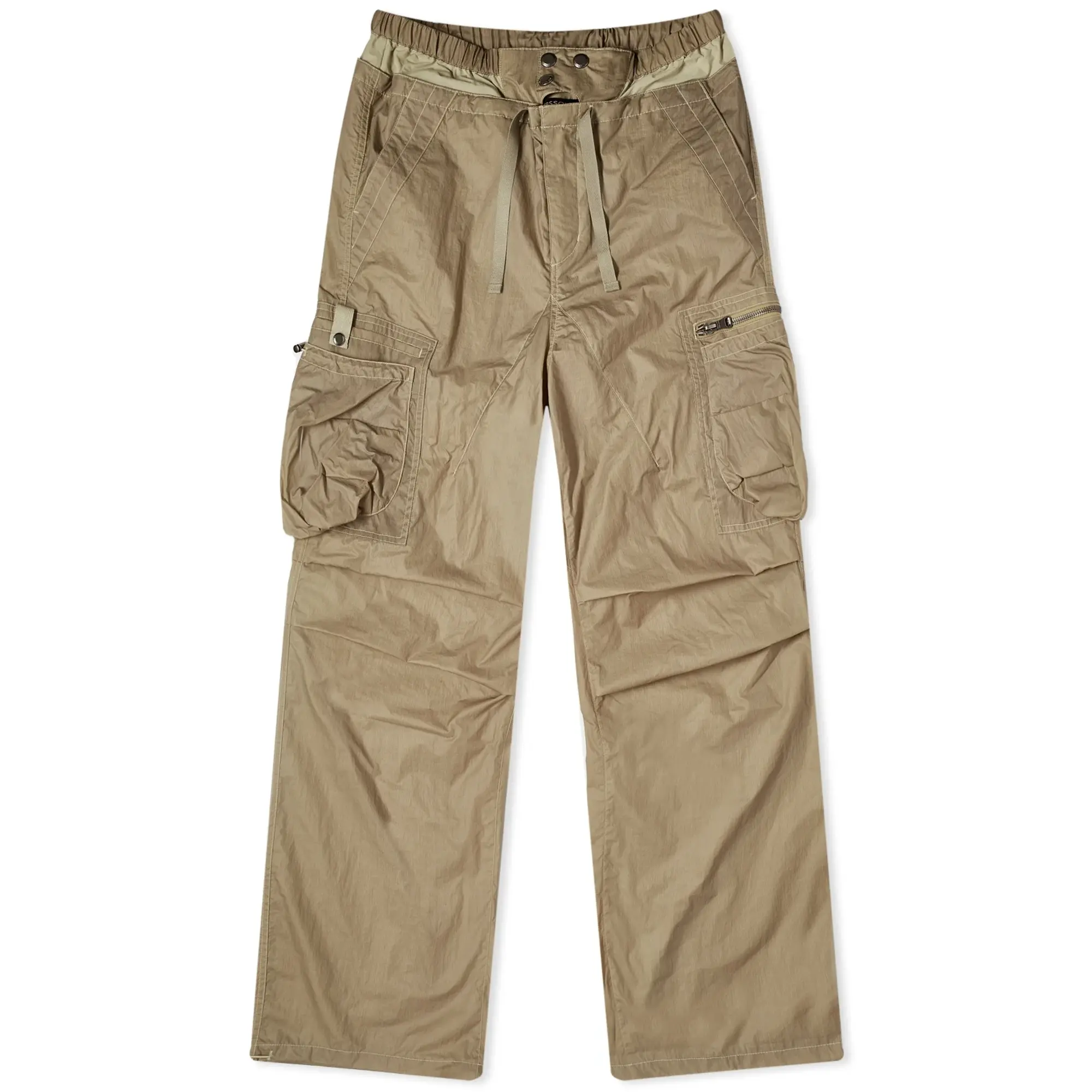 Andersson Bell Women's Balloon Pocket Parachute Pants Yellow Beige