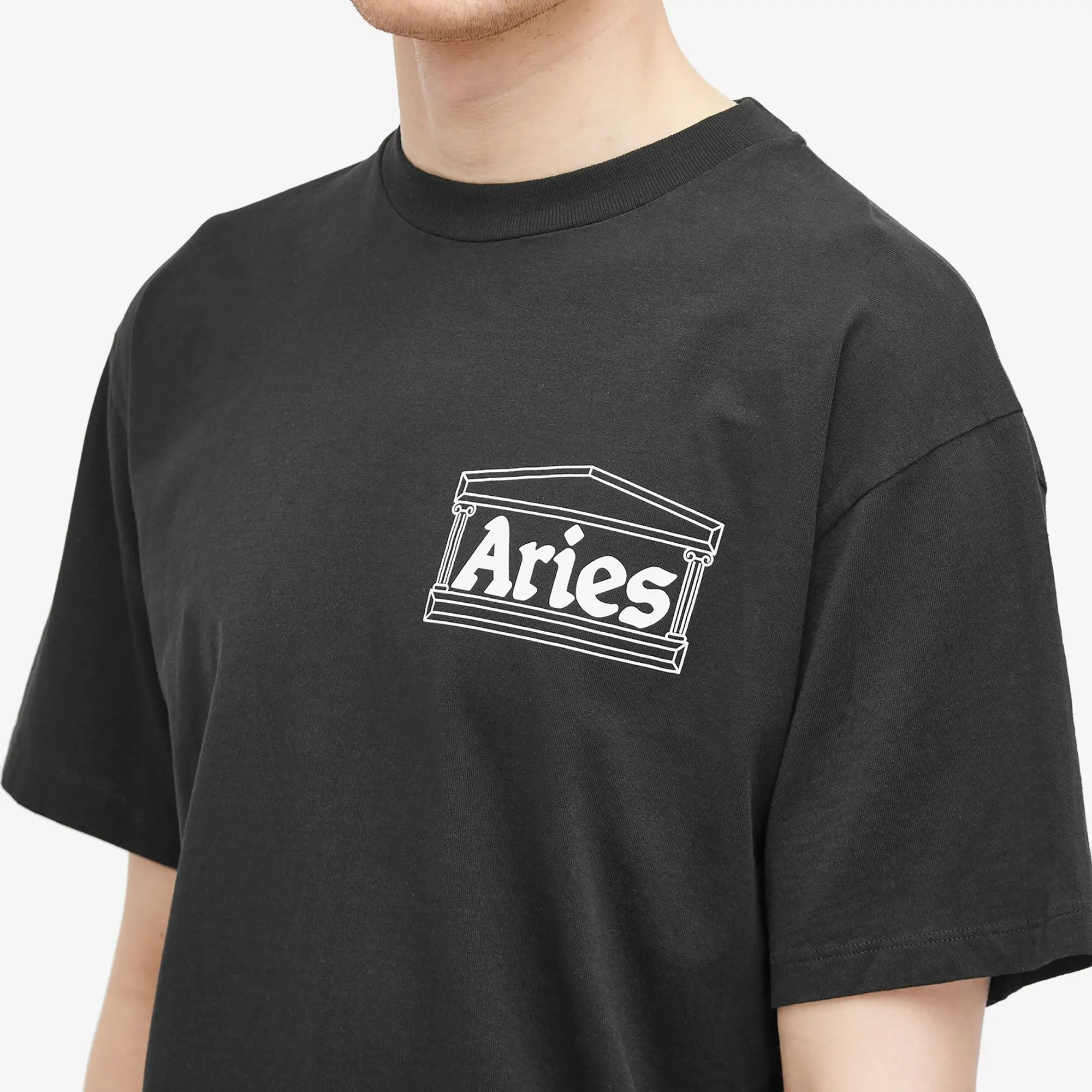 Aries Stoned Temple SS Tee - Black
