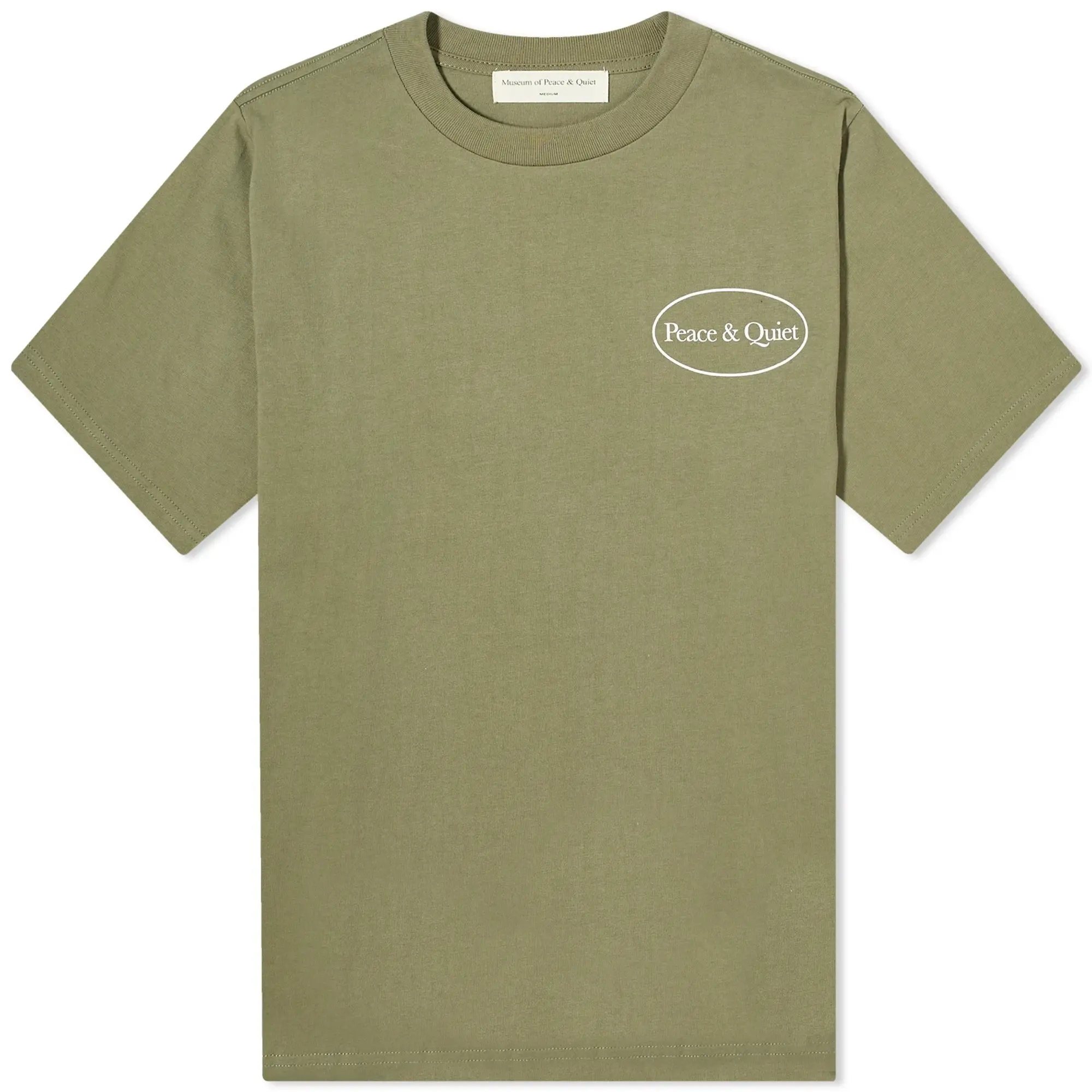 Museum of Peace and Quiet Men's Museum Hours T-Shirt Olive