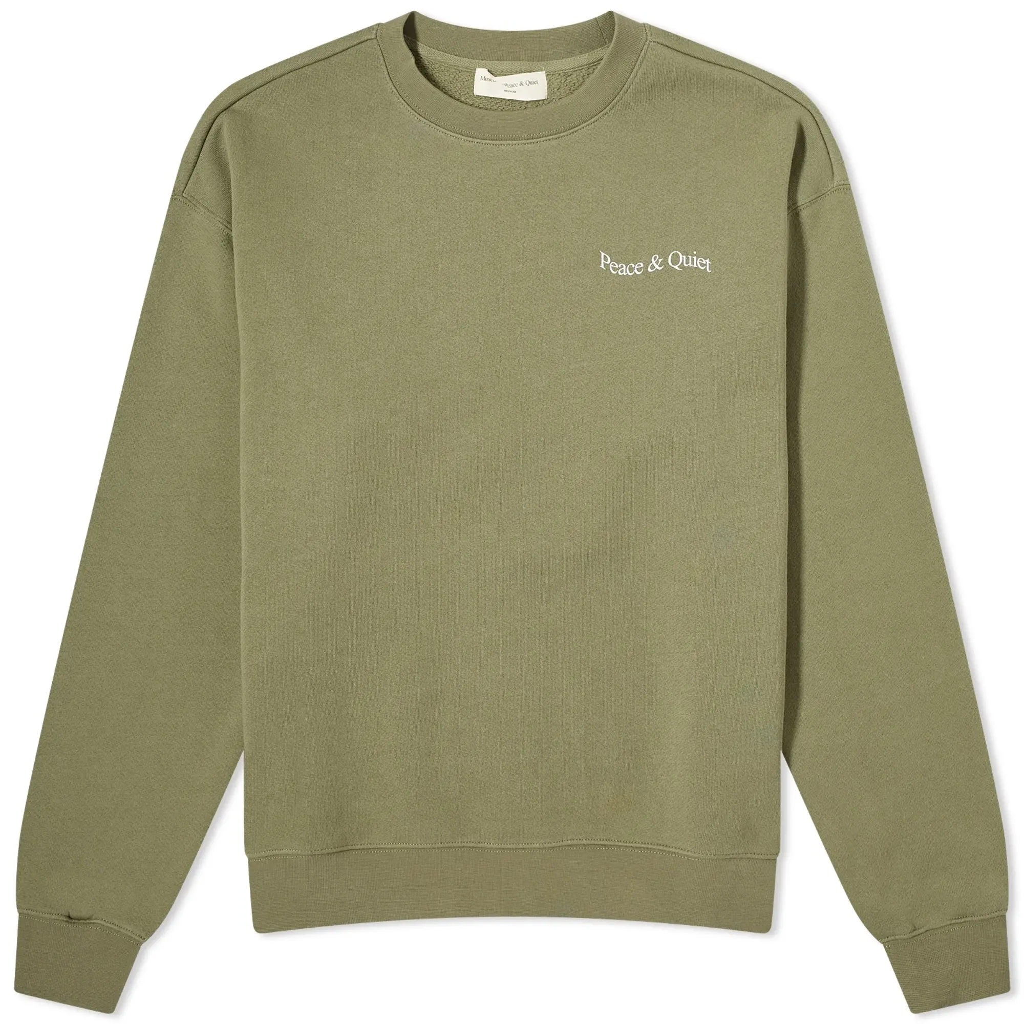Museum of Peace and Quiet Men's Wordmark Sweatshirt Olive