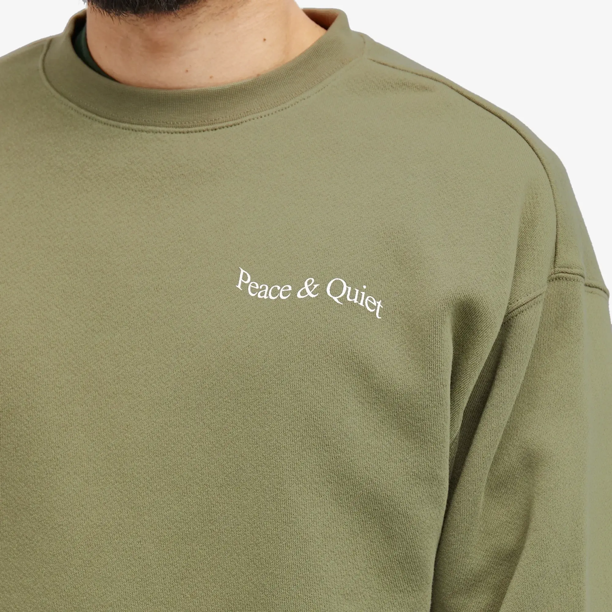 Museum of Peace and Quiet Men's Wordmark Sweatshirt Olive