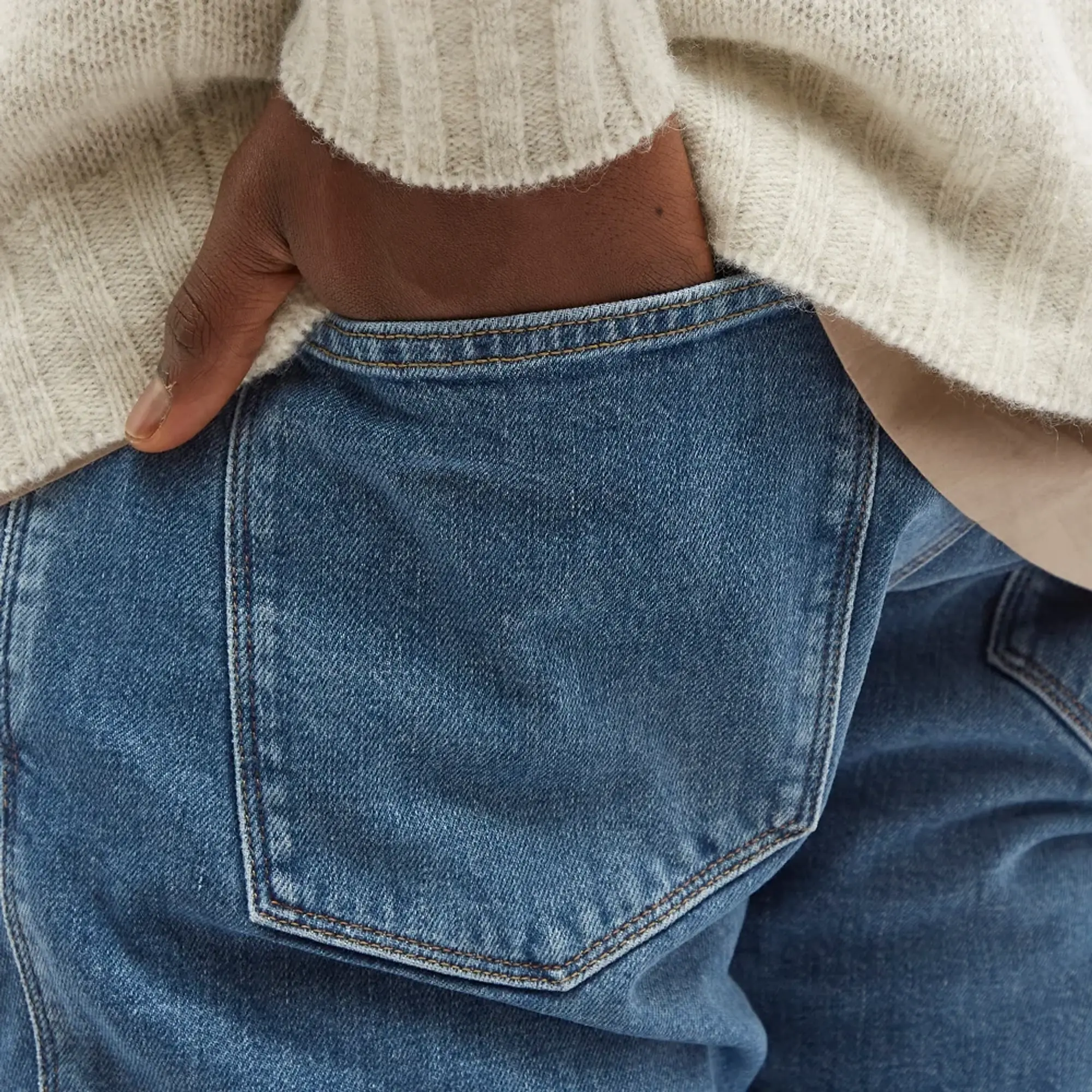 Acne Studios Men's Max Slim Fit Jean Mid Blue