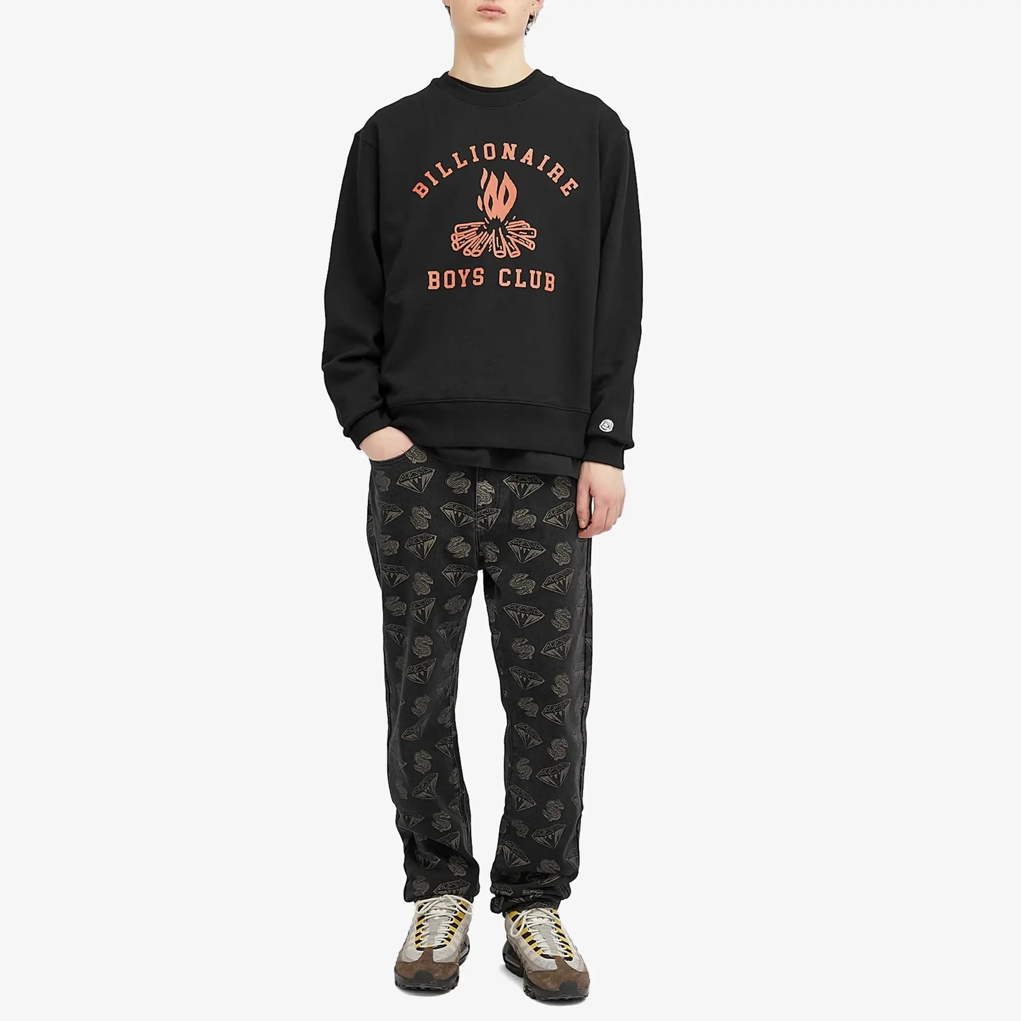 Billionaire Boys Club Men's Campfire Crew Sweat Black