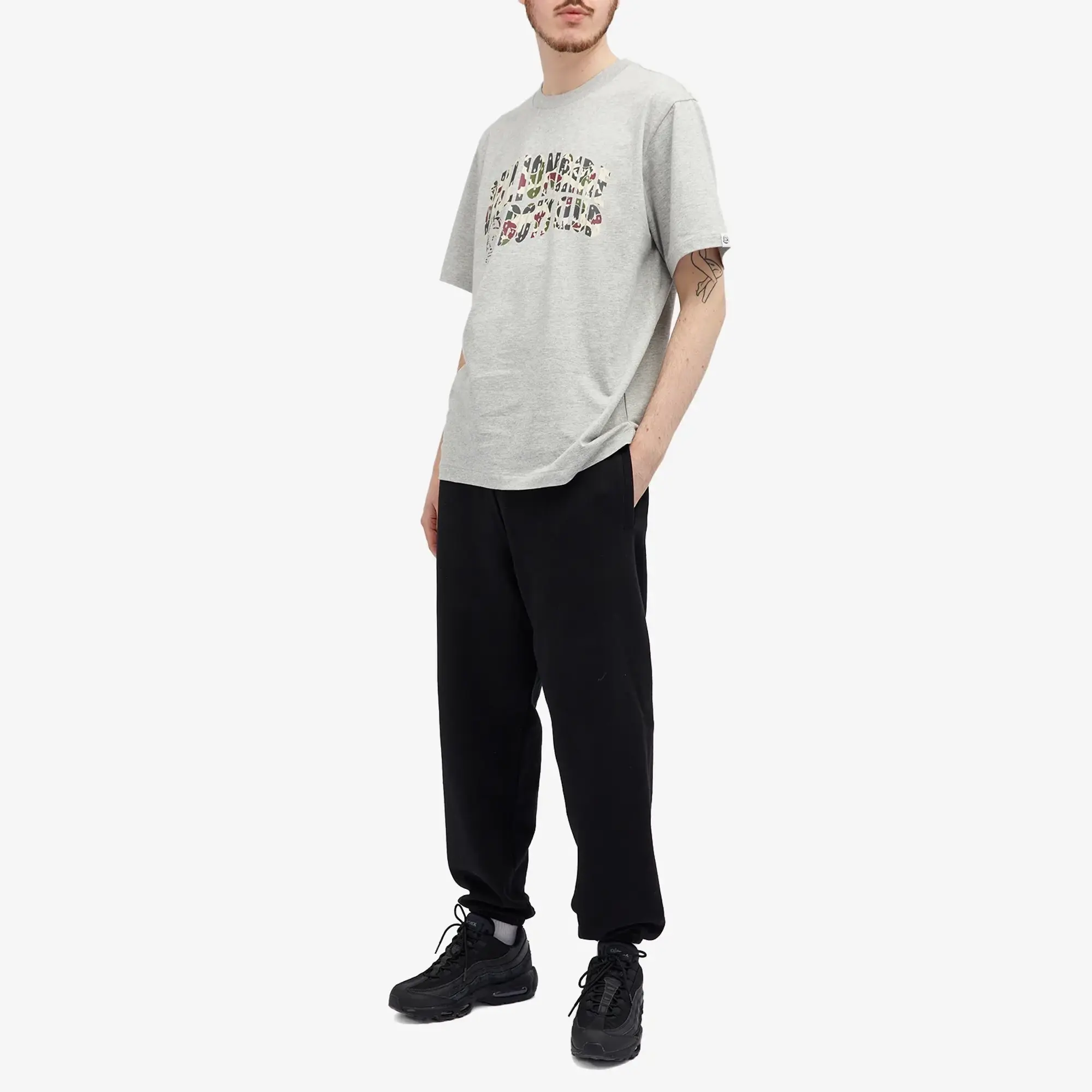 Billionaire Boys Club Men's Duck Camo Arch Logo T-Shirt Heather Grey